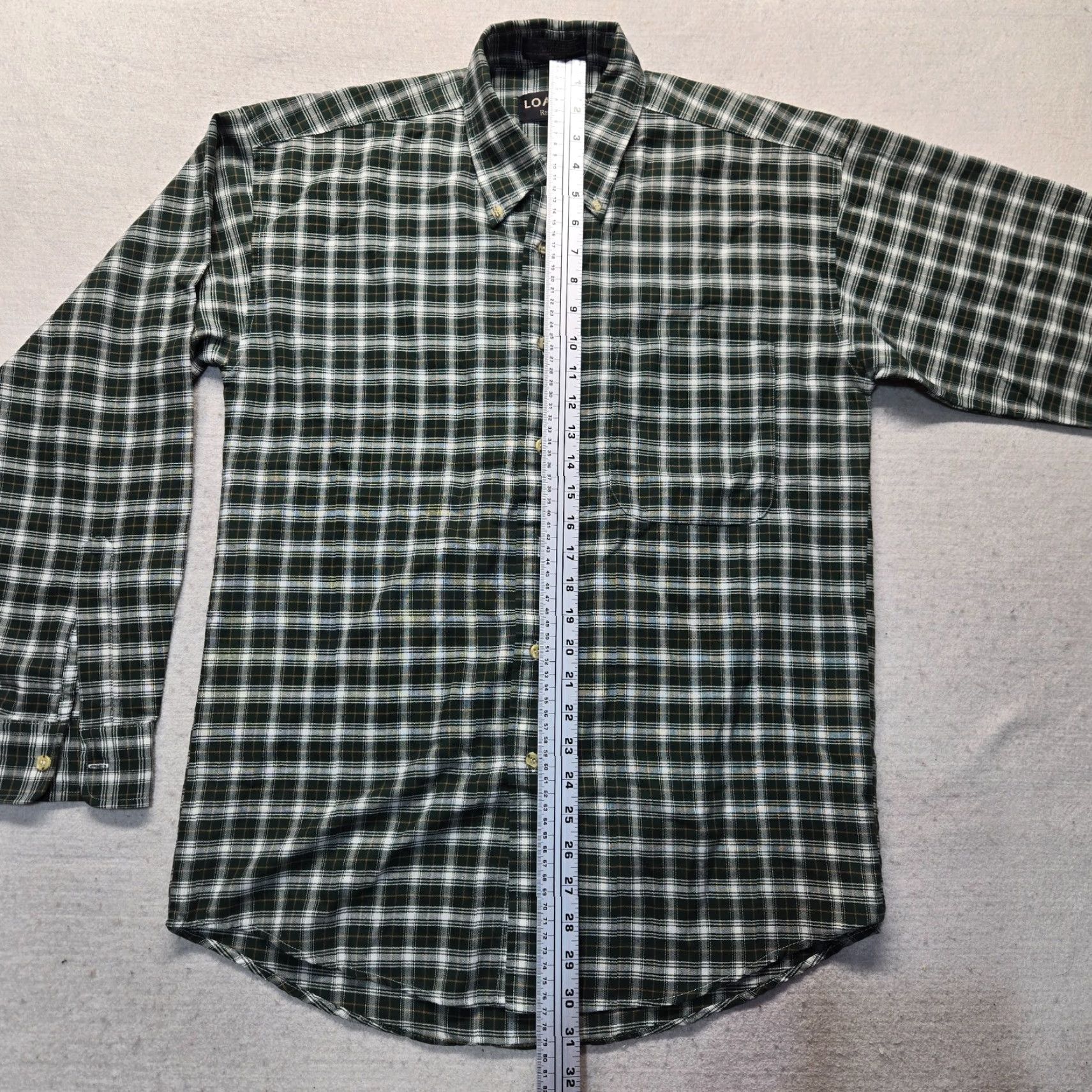 Vintage Loafers Reed & James Shirt Men M Plaid Green Cotton Button-Up Long Sleeve Casual Vintage: No (omit N/A) Size US M / EU 48-50 / 2 - 7 Thumbnail