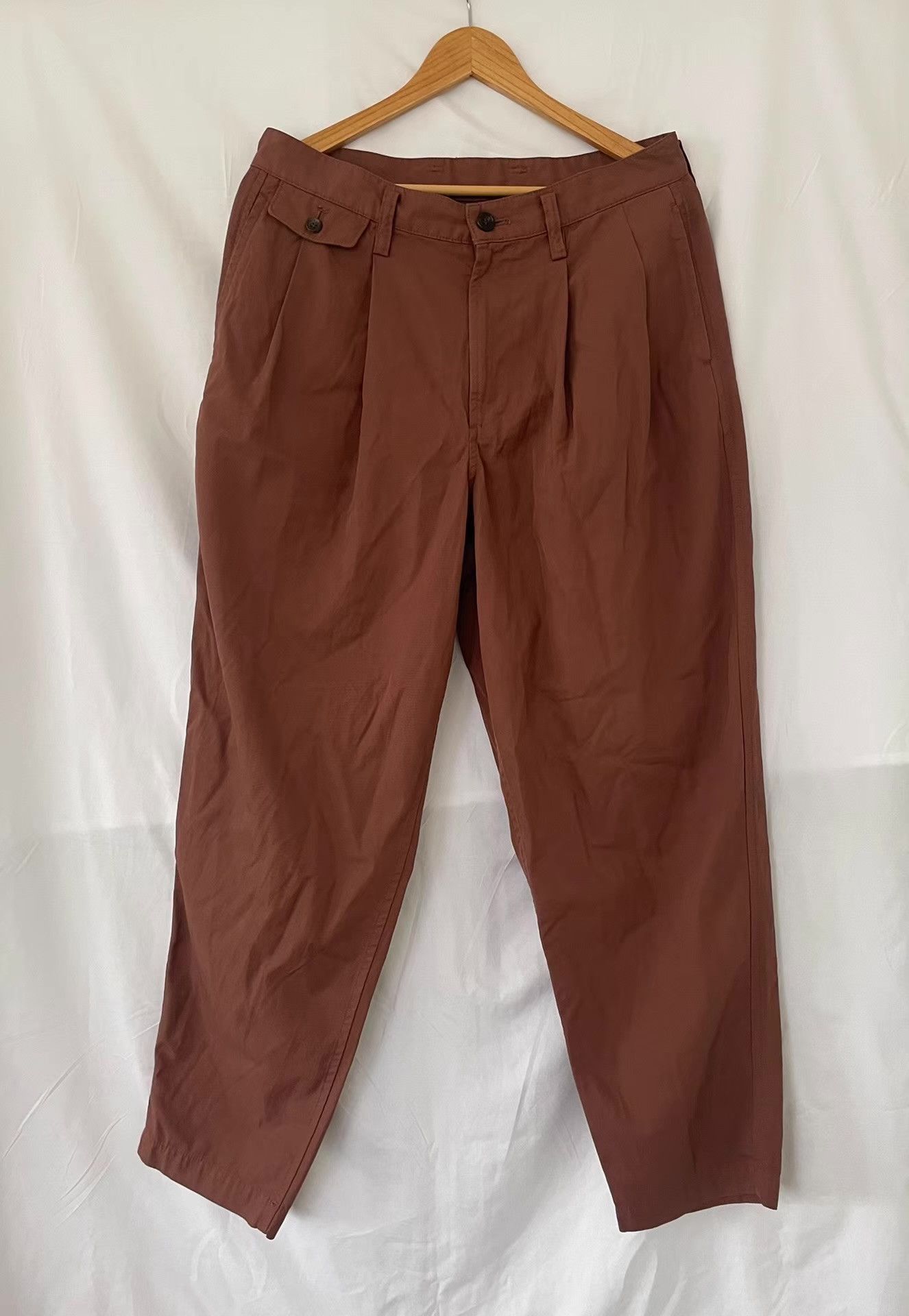 Issey Miyake Issey Miyake Men 19SS Bean Paste Pleated Trousers Ｑ21 Size US 34 / EU 50 - 1 Thumbnail