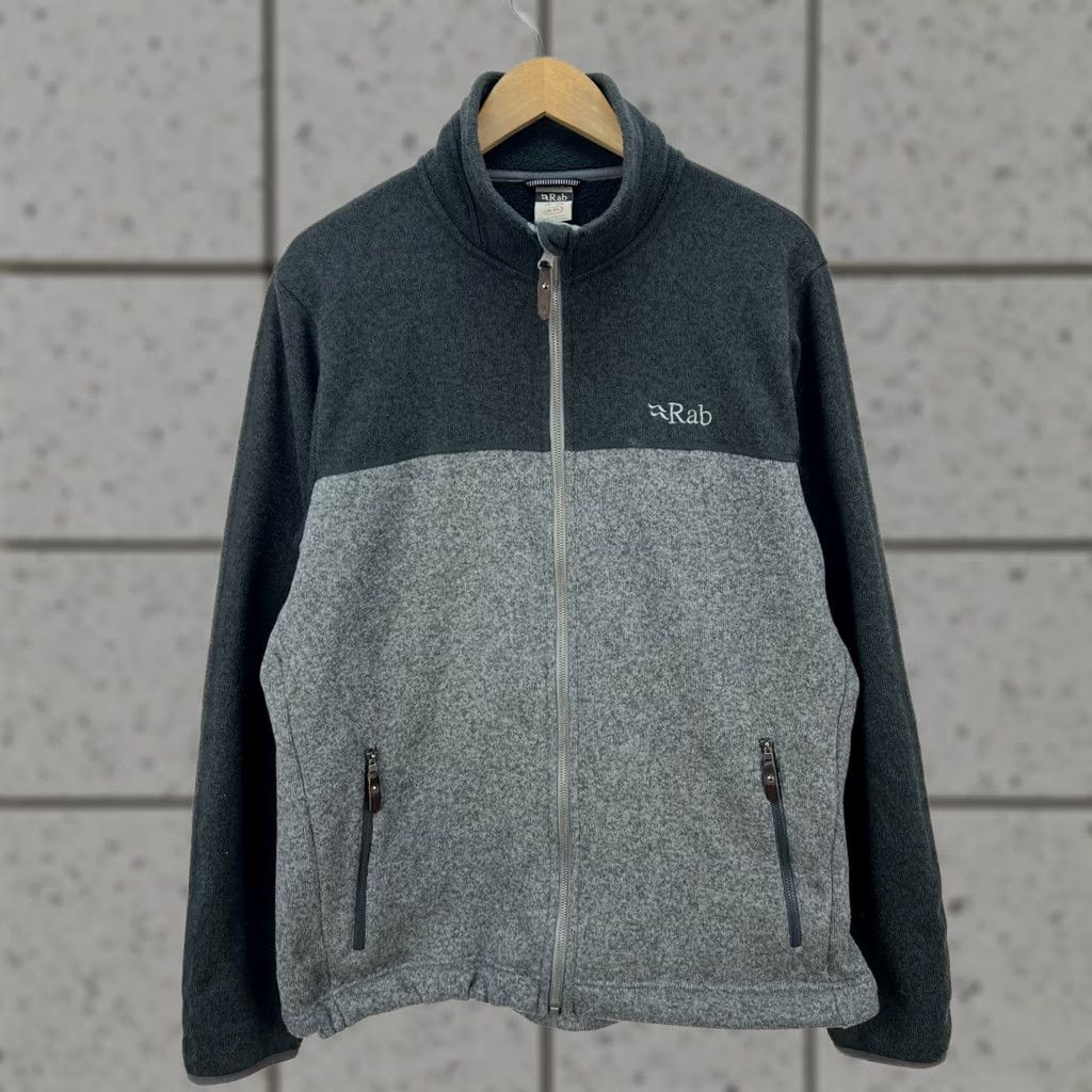 Rab RAB Jacket Fleece Full Zip XL Men's Gray Size XL Regular Pattern: Solid Size US XL / EU 56 / 4 - 1 Thumbnail