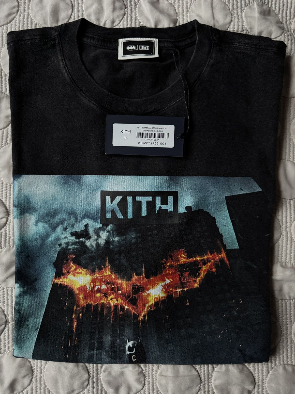 DC Comics × Kith × Vintage KITH X DARK KNIGHT INTNL VINTAGE TEE Size US L / EU 52-54 / 3 - 5 Thumbnail