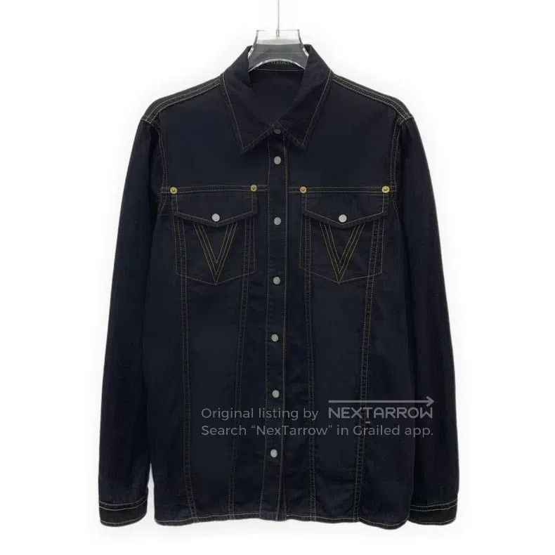 Versace Versace Medusa head cotton lapel single-breasted long-slee Size US M / EU 48-50 / 2 - 1 Thumbnail