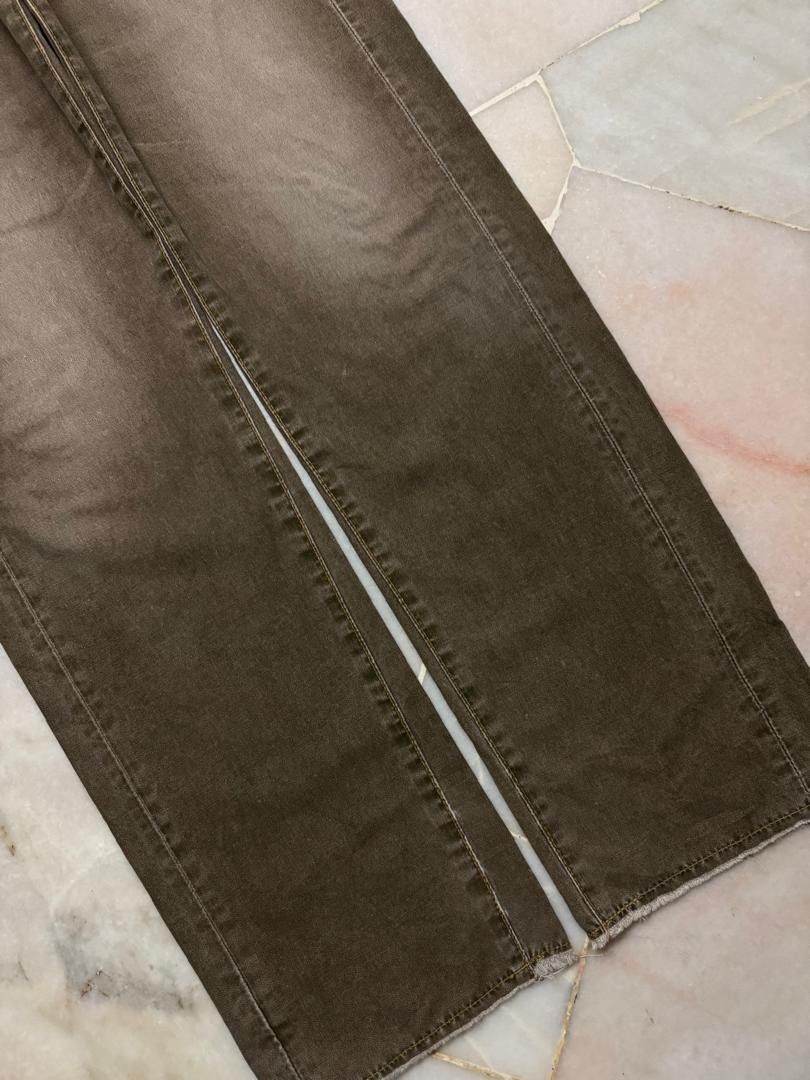 If Six Was Nine 💥Baggy💥Insane Edwin 503 Sand Washed Distressed Brown Jeans Size US 33 - 6 Thumbnail