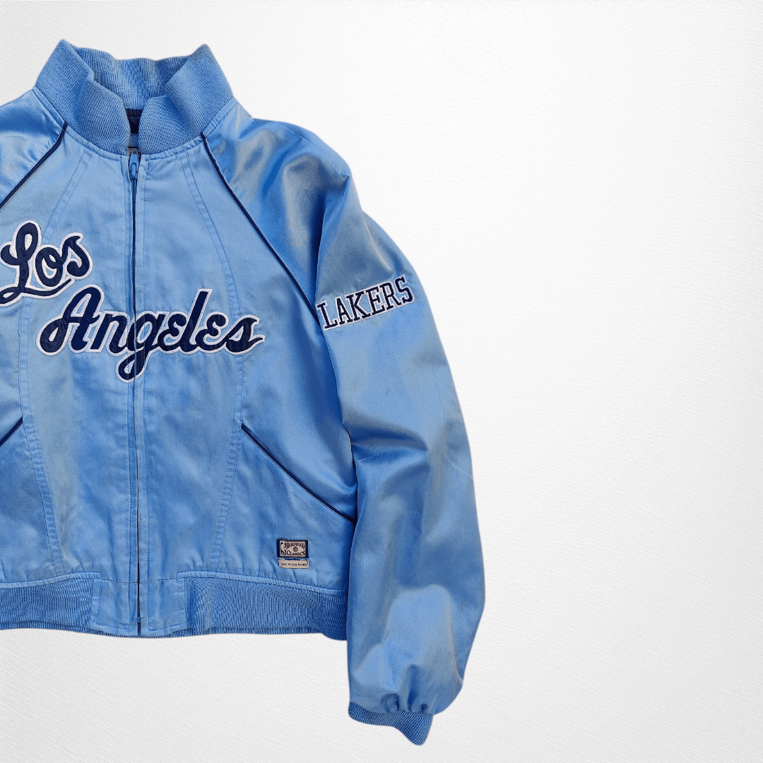 Mitchell & Ness × NBA Satin Jacket Los Angeles Lakers by Mitchell & Ness Size M / US 6-8 / IT 42-44 - 2 Thumbnail
