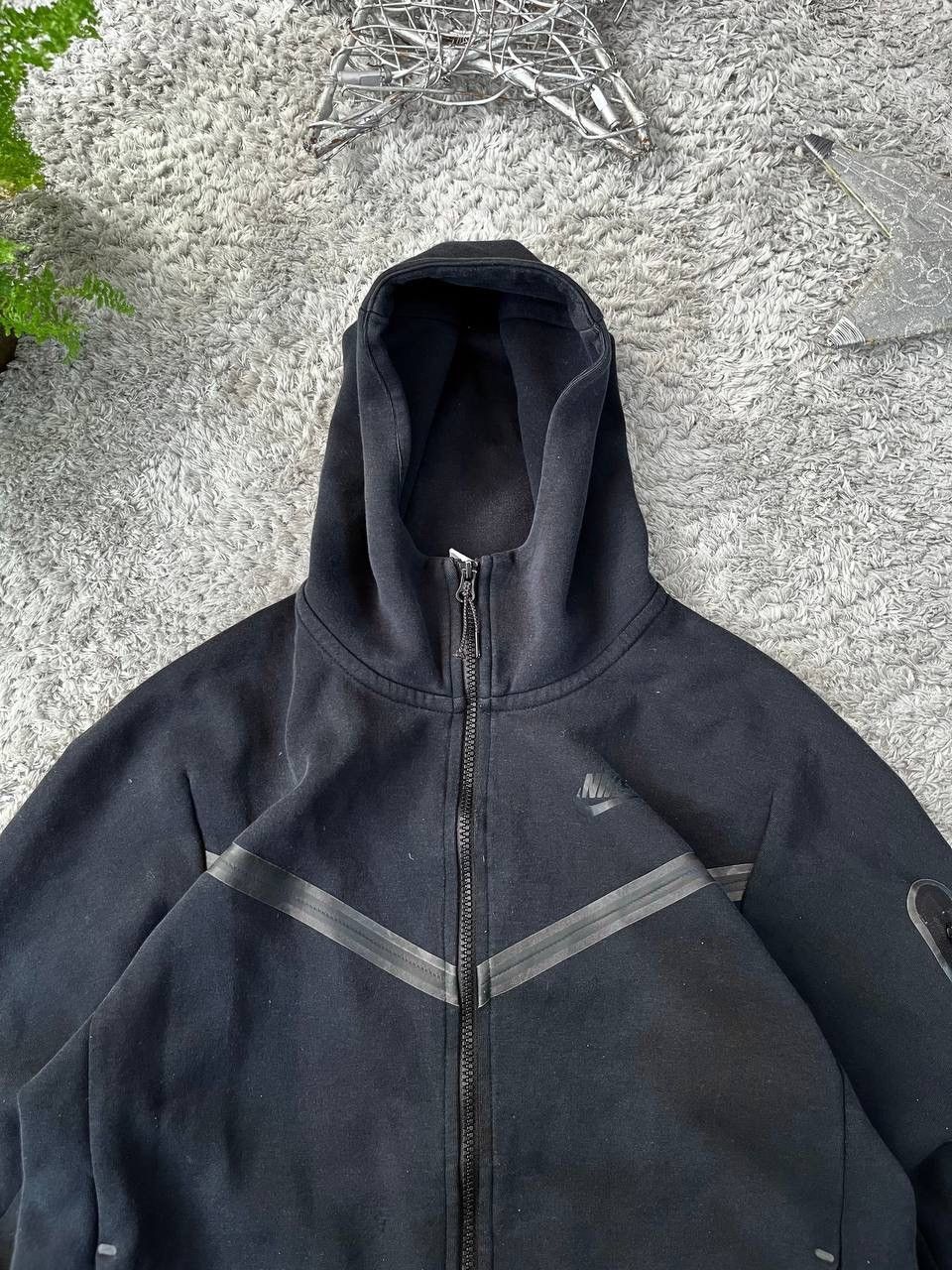 Nike × Vintage Nike Zip Hoodie Tech-Fleece Streetwear Drill Logo Swoosh Size US S / EU 44-46 / 1 - 5 Thumbnail