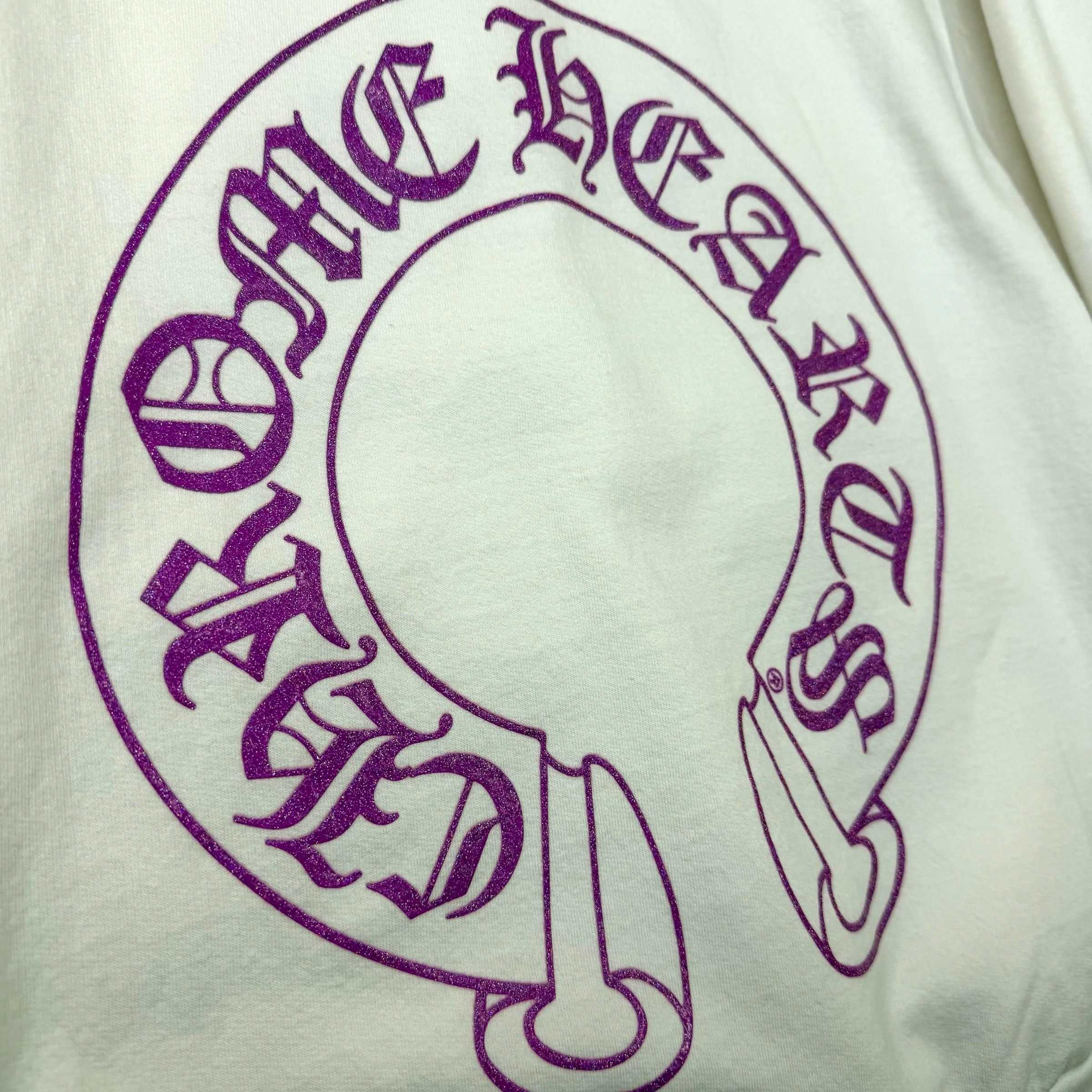 Chrome Hearts Chrome Hearts Purple Glitter Horseshoe Hoodie XXL Size US XXL / EU 58 / 5 - 6 Thumbnail