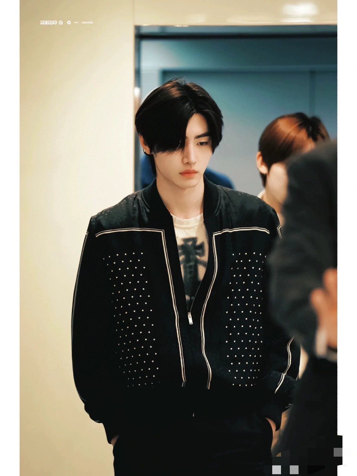 YSL Black Silk Quilted Dot Jacket