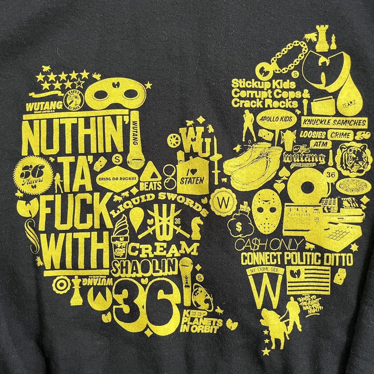 Wu-Tang Clan 🔴Wu-Tang Crewneck Size Large WuTang Sweater Black Yellow Size US L / EU 52-54 / 3 - 3 Thumbnail