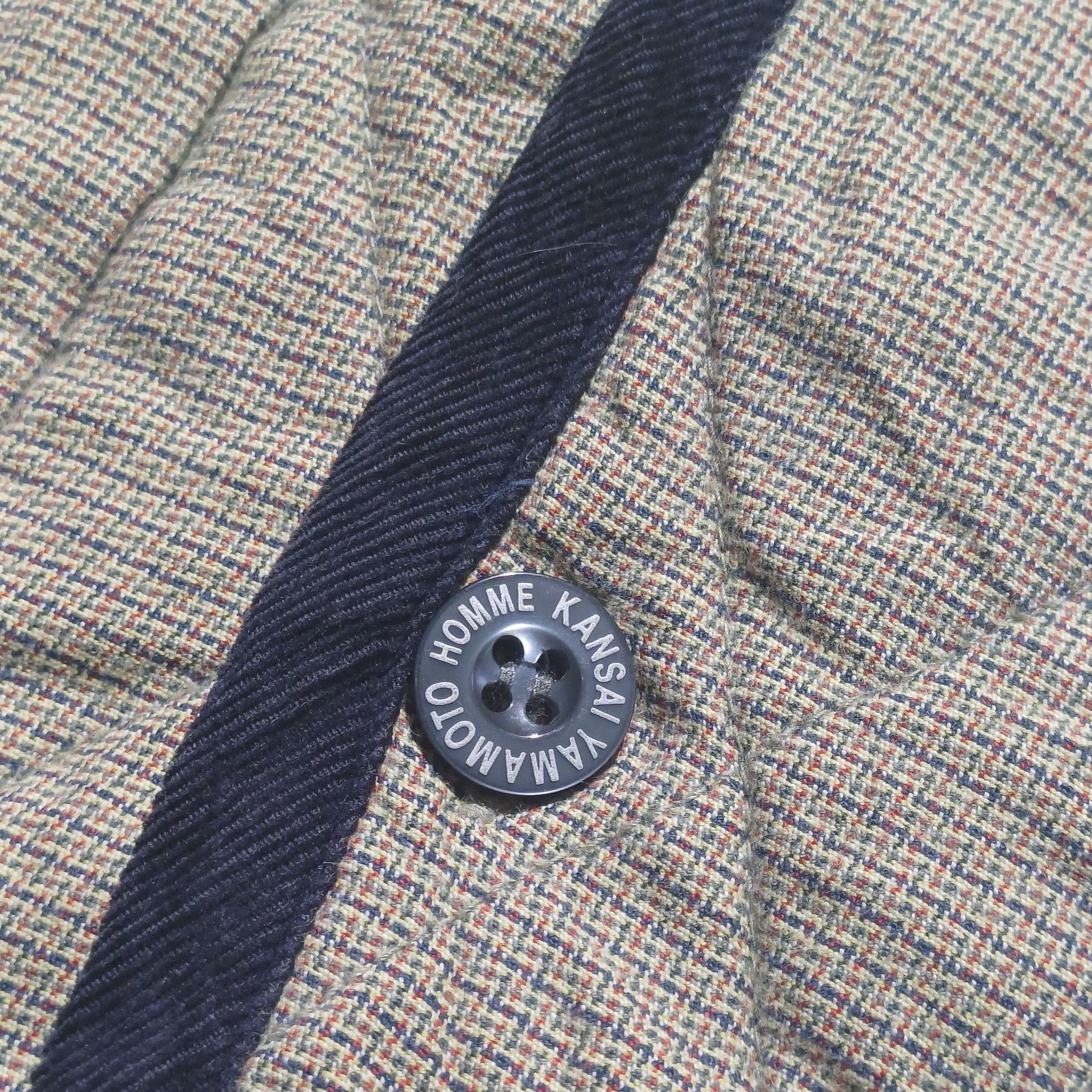 Kansai Yamamoto Quilted Jacket Vintage Corduroy Collar Size US L / EU 52-54 / 3 - 6 Thumbnail