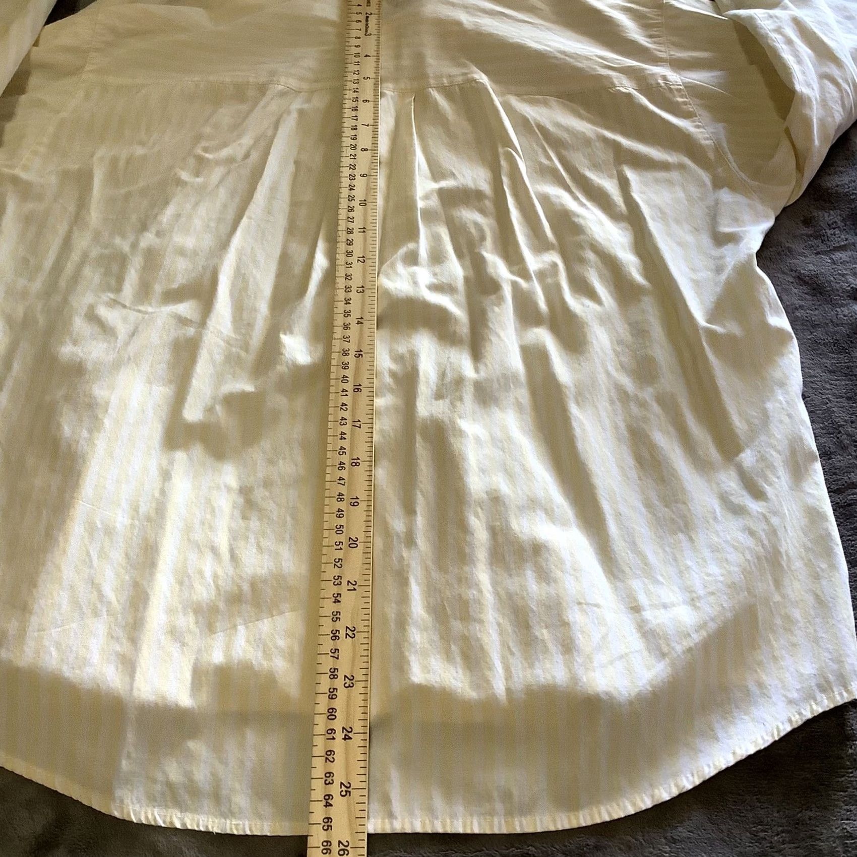 Vintage VINTAGE Gitano Women's Button-Up Shirt M Cotton Embroidered Floral Striped Yellow Size M / US 6-8 / IT 42-44 - 5 Thumbnail