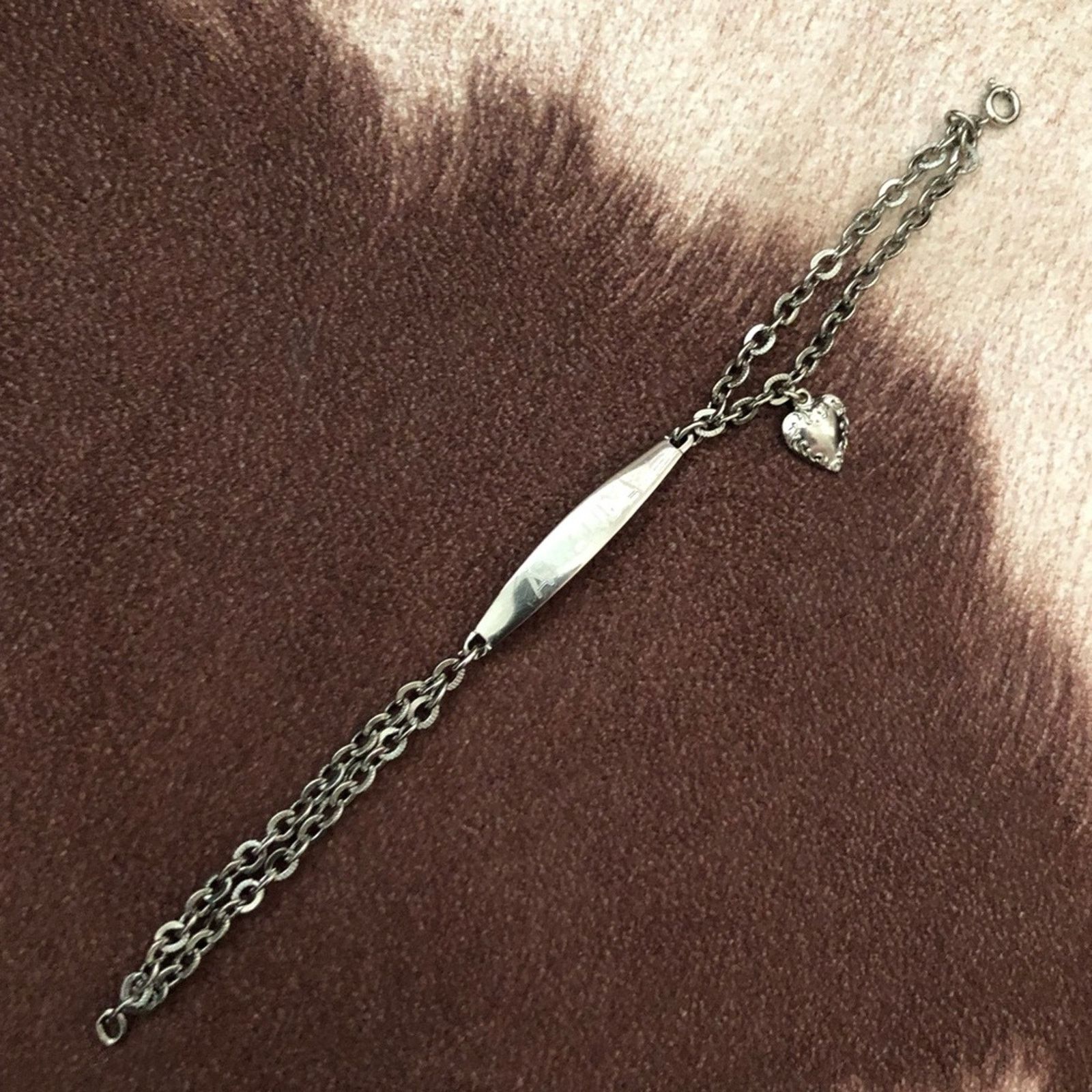 Vintage Vintage Speidel silver plated double chain “AMANDA” bracelet Size ONE SIZE - 1 Thumbnail