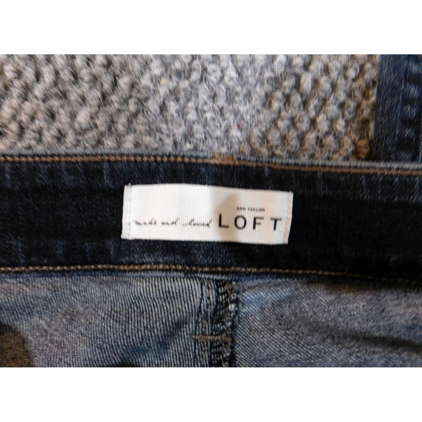 Loft LOFT Jeans 2 Blue Curvy Straight Denim Dark Womens Size 30" / US 8 / IT 44 - 2 Thumbnail