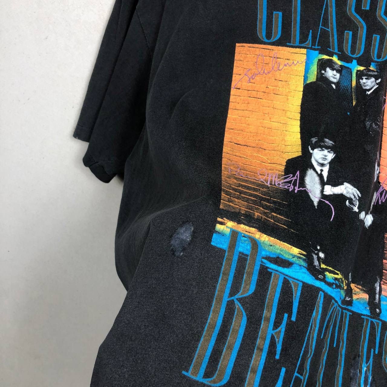 Band Tees Thrashed Sun Faded The Beatles Backstage Tshirt ERD GRUNGE Size US XL / EU 56 / 4 - 4 Thumbnail