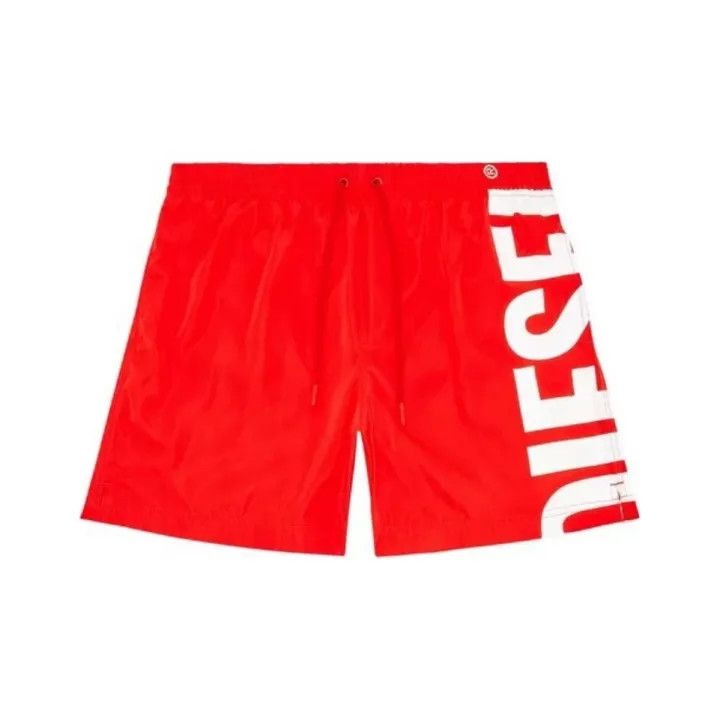 Diesel Diesel Red Quick-Dry Beach Shorts for Men 0079 Size US 36 / EU 52 - 1 Thumbnail