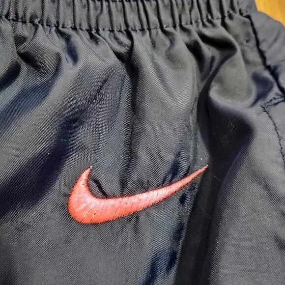 Nike Vintage 90s Nike Wind Pants Joggers Trainers Navy Blue Size US 32 / EU 48 - 2 Thumbnail