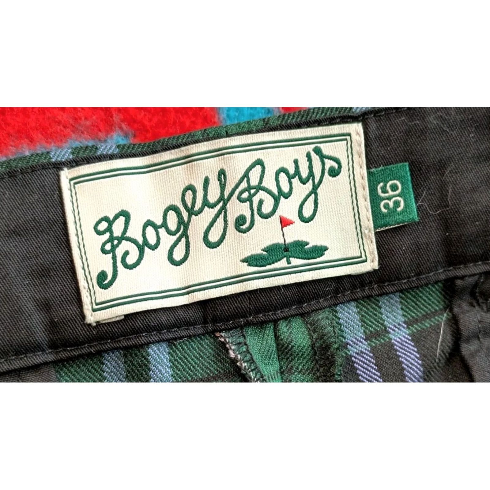Vintage Bogey Boys Golf Pants 36x25 Tartan Plaid Trousers Macklemore Green Mens Size US 36 / EU 52 - 5 Thumbnail
