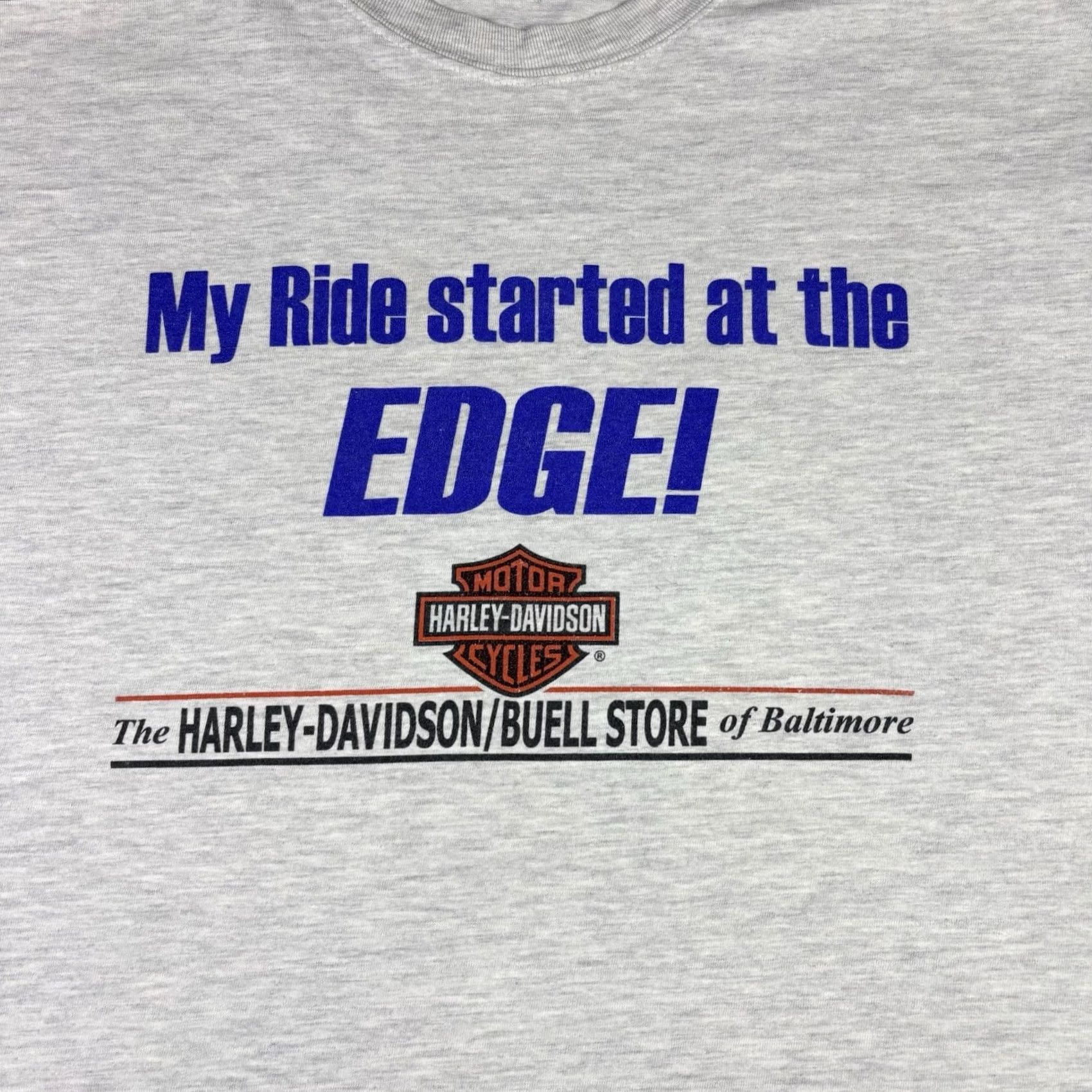 Harley Davidson VINTAGE Harley Davidson Biker T Shirt Double Sided Adult Large 2000s Gray Size US L / EU 52-54 / 3 - 6 Thumbnail
