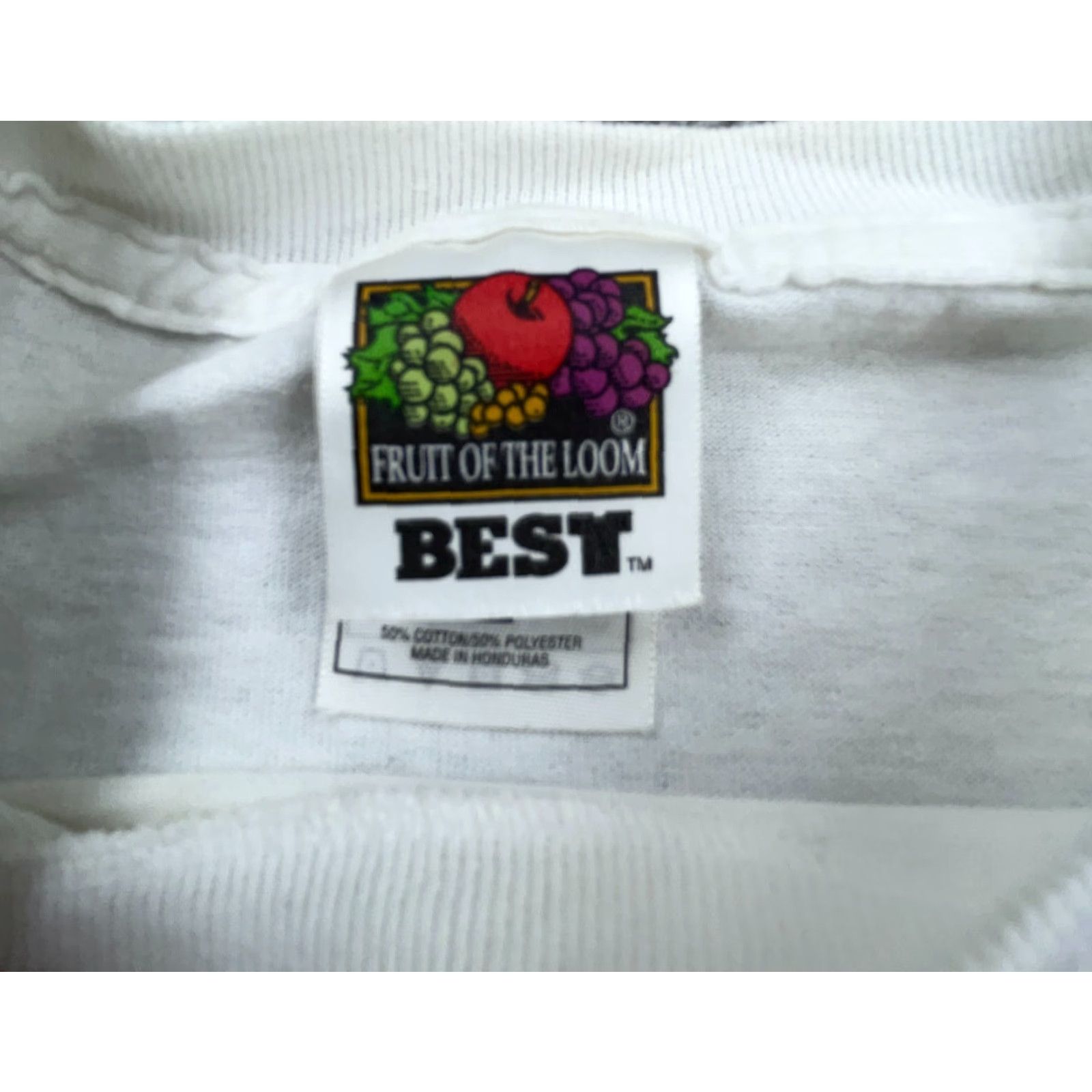 Fruit Of The Loom VINTAGE Fruit of the Loom Dare Shirt Men M White Tee USA Flag Lion Drugs Police Y2K 2000s 90s Hipster Retro Logo Sh etc Size US M / EU 48-50 / 2 - 2 Thumbnail