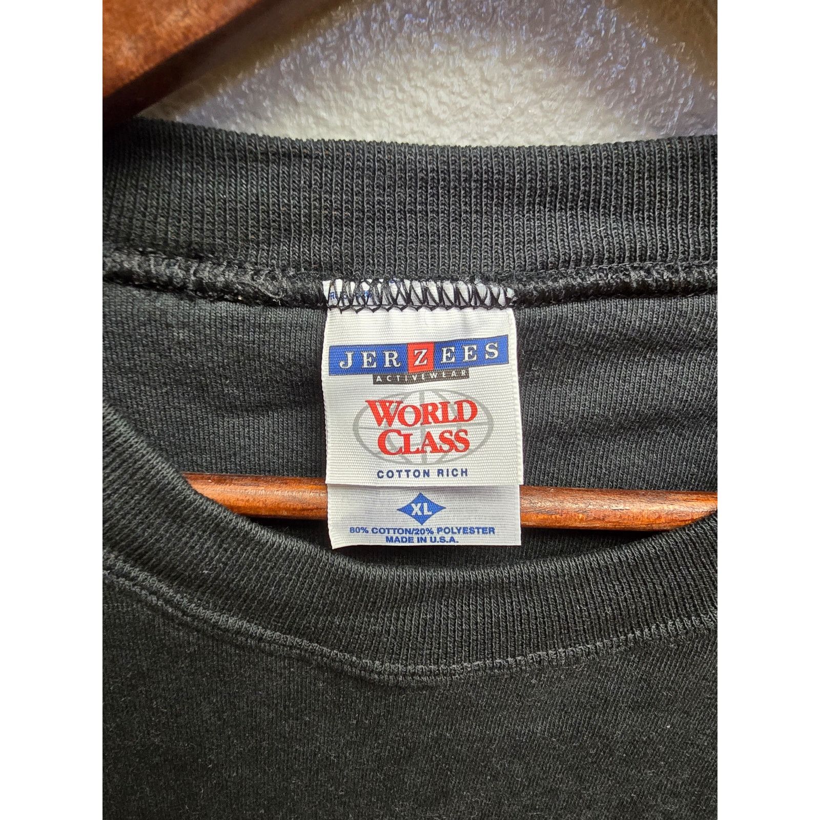 Jerzees × Vintage Vintage Mens Black Sweater Virginia Graphic XL Sweatshirt Size US XL / EU 56 / 4 - 5 Thumbnail