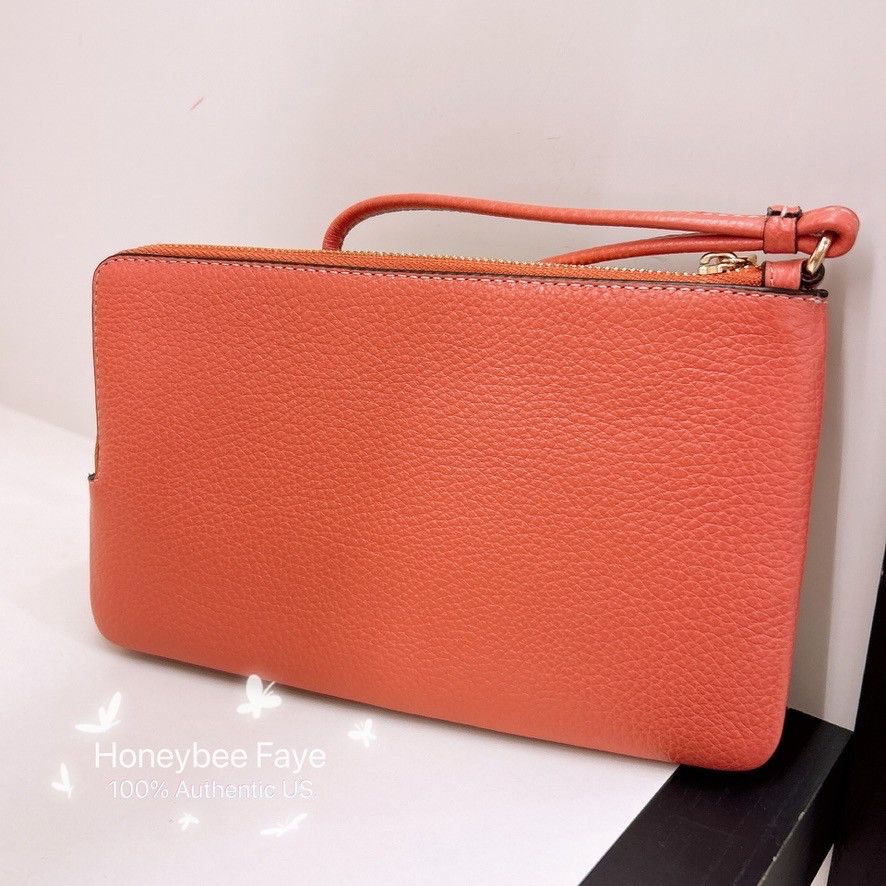 Coach Double Zip Wallet In Signature Canvas With Floral CAY49 Size ONE SIZE - 2 Thumbnail