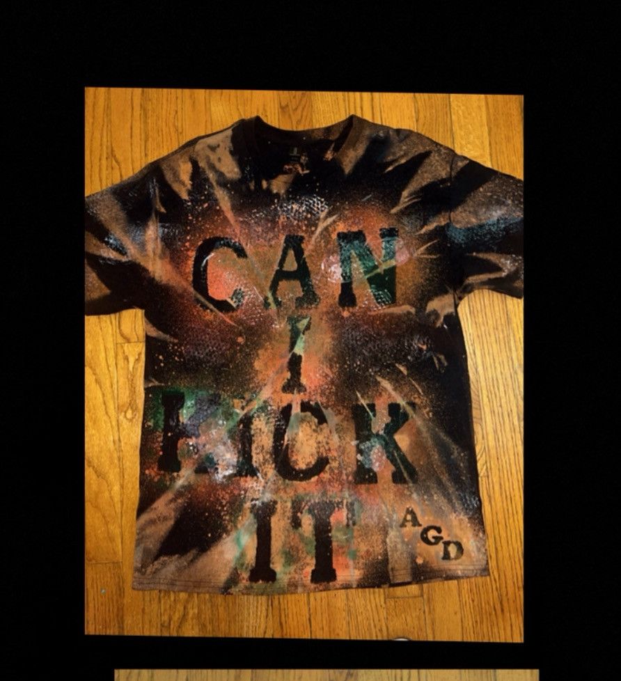 Other Hand made large y2k t shirt street wear graffiti / tie dye Size US L / EU 52-54 / 3 - 1 Thumbnail