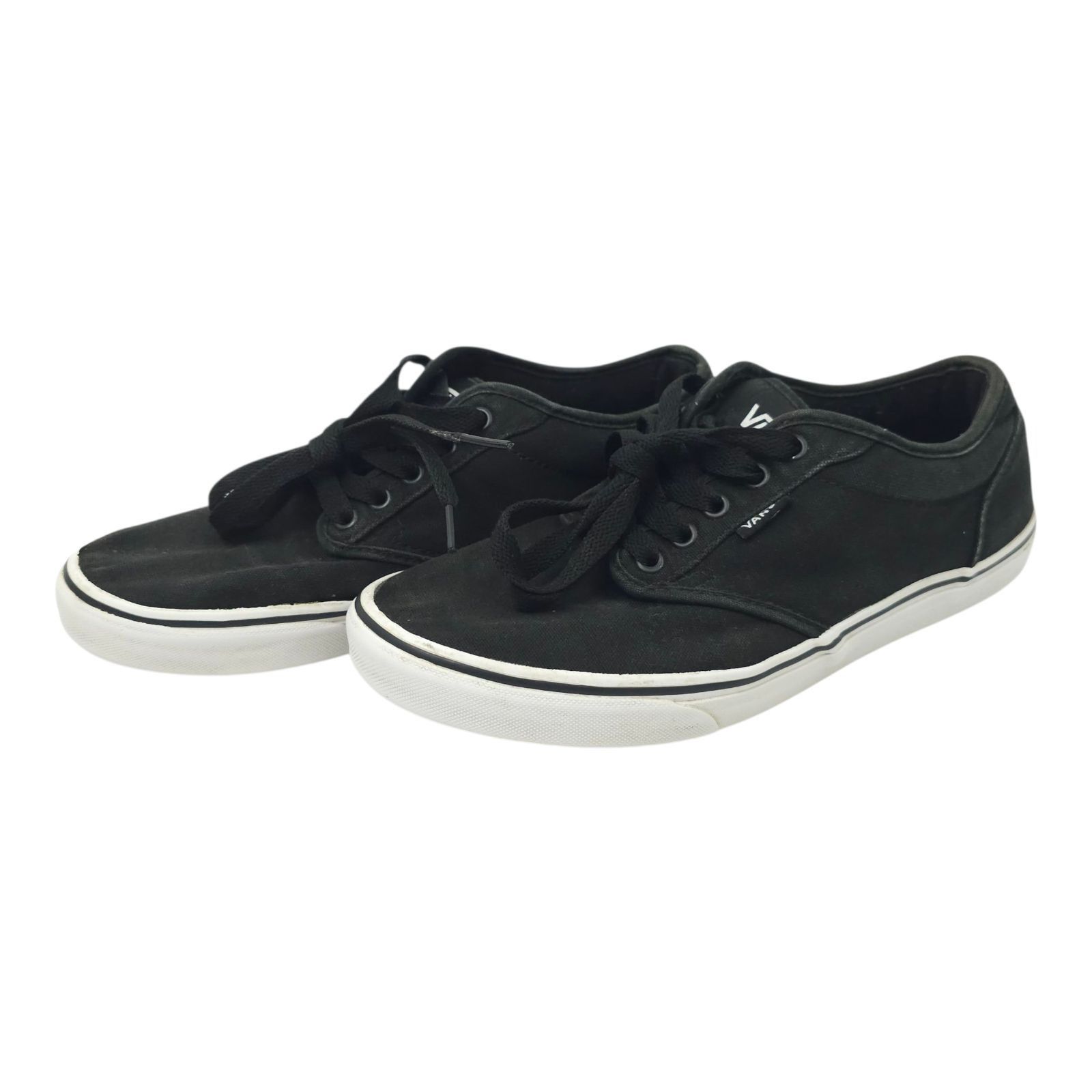 Vans Vans Off The Wall Sneaker Mens 9.5 READ Black Canvas Lace Up Size US 9.5 / EU 42-43 - 1 Thumbnail