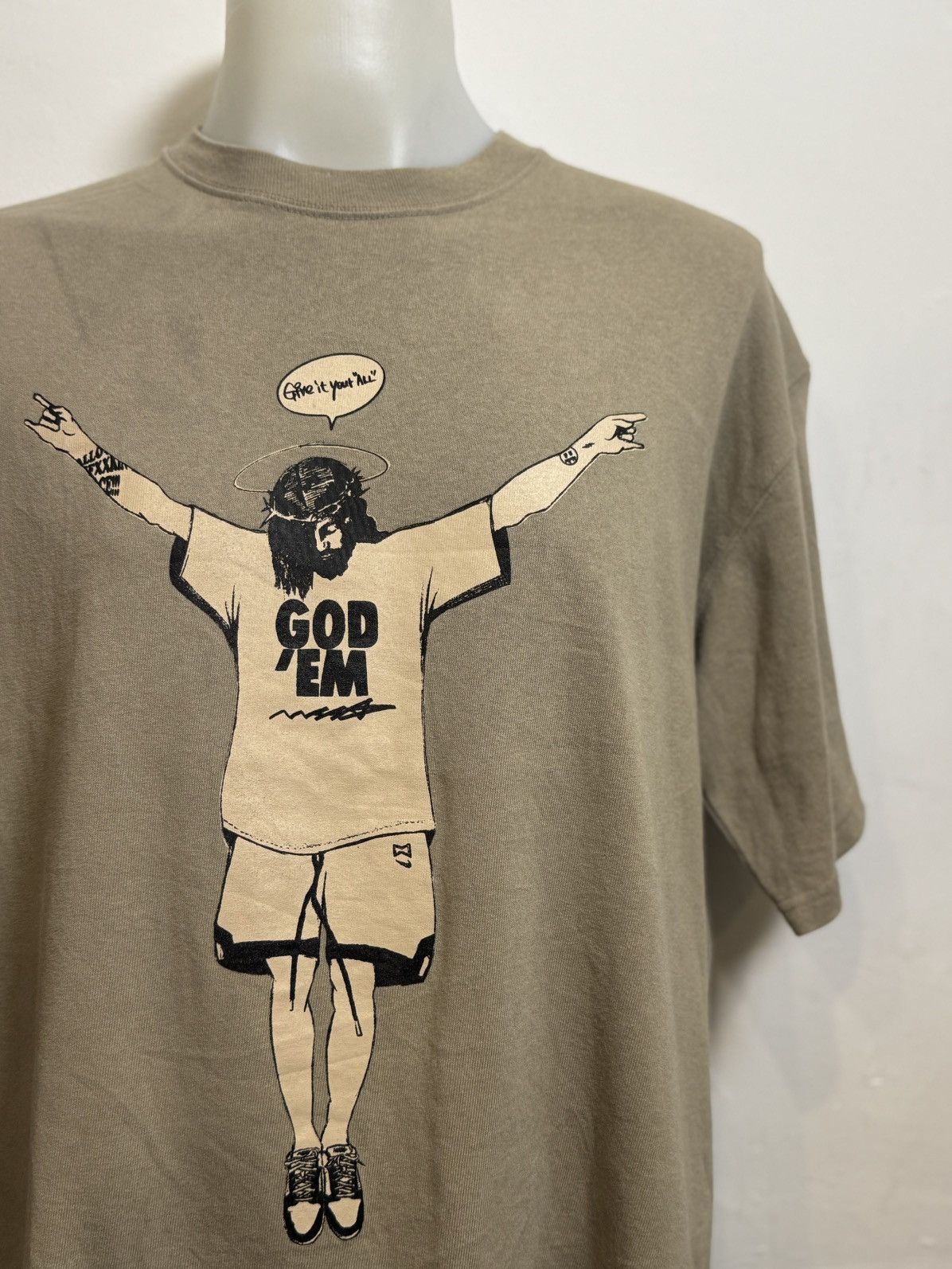 Japanese Brand MSSD GOD'EM T-shirt. Size US L / EU 52-54 / 3 - 2 Thumbnail