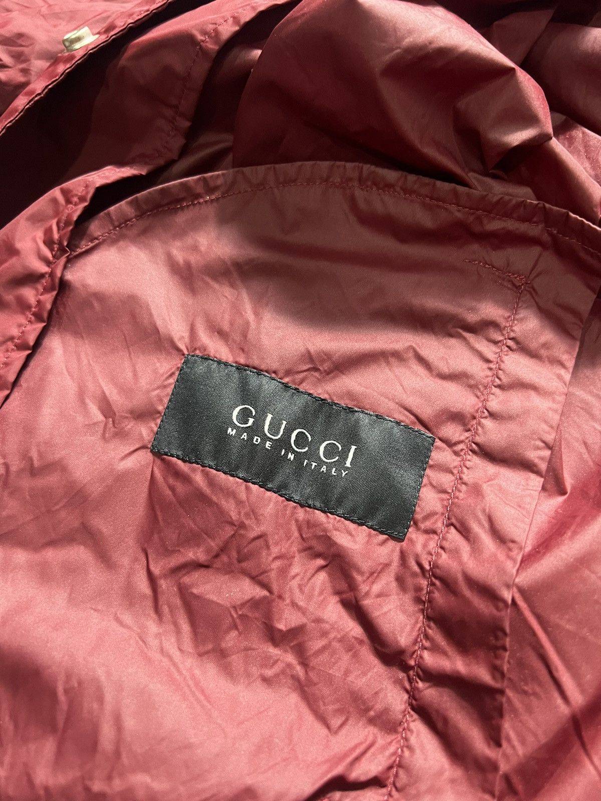 Gucci Gucci - Tom Ford - Maroon Windbreaker Size US M / EU 48-50 / 2 - 8 Thumbnail