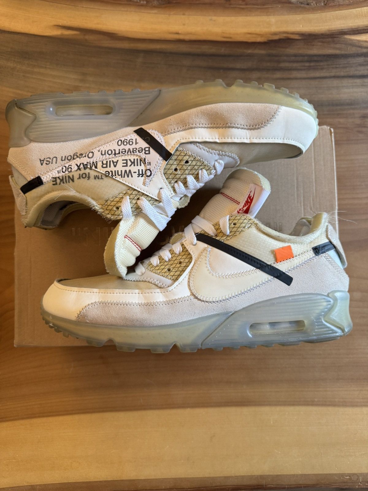 Nike × Off-White Off-White x Nike Air Max 90 Size US 10 / EU 43 - 1 Thumbnail