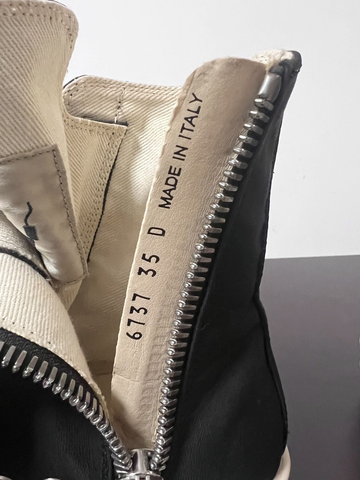 Rick Owens Drkshdw Rick owens ramones drkshdw high top sneakers Size US 5 / IT 35 - 9 Thumbnail