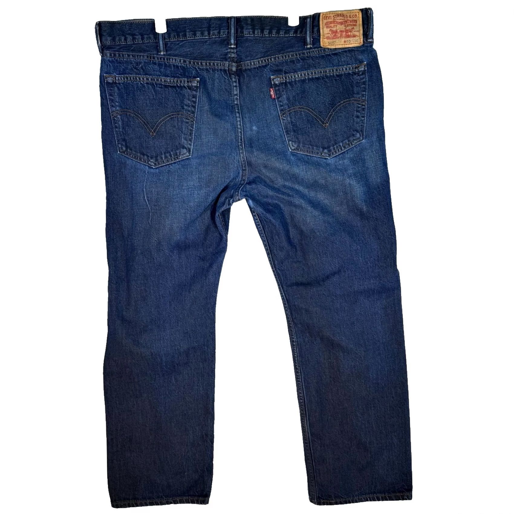 Levi's Levi's 505 Jeans Mens 40x30 Blue Denim Straight Regular Fit Workwear Jeans Size US 40 / EU 56 - 2 Thumbnail