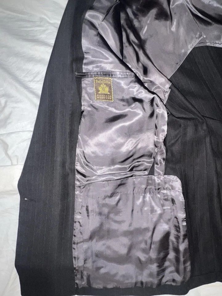 Oxxford Clothes Double Breasted Gray Suit Size 42S - 12 Thumbnail