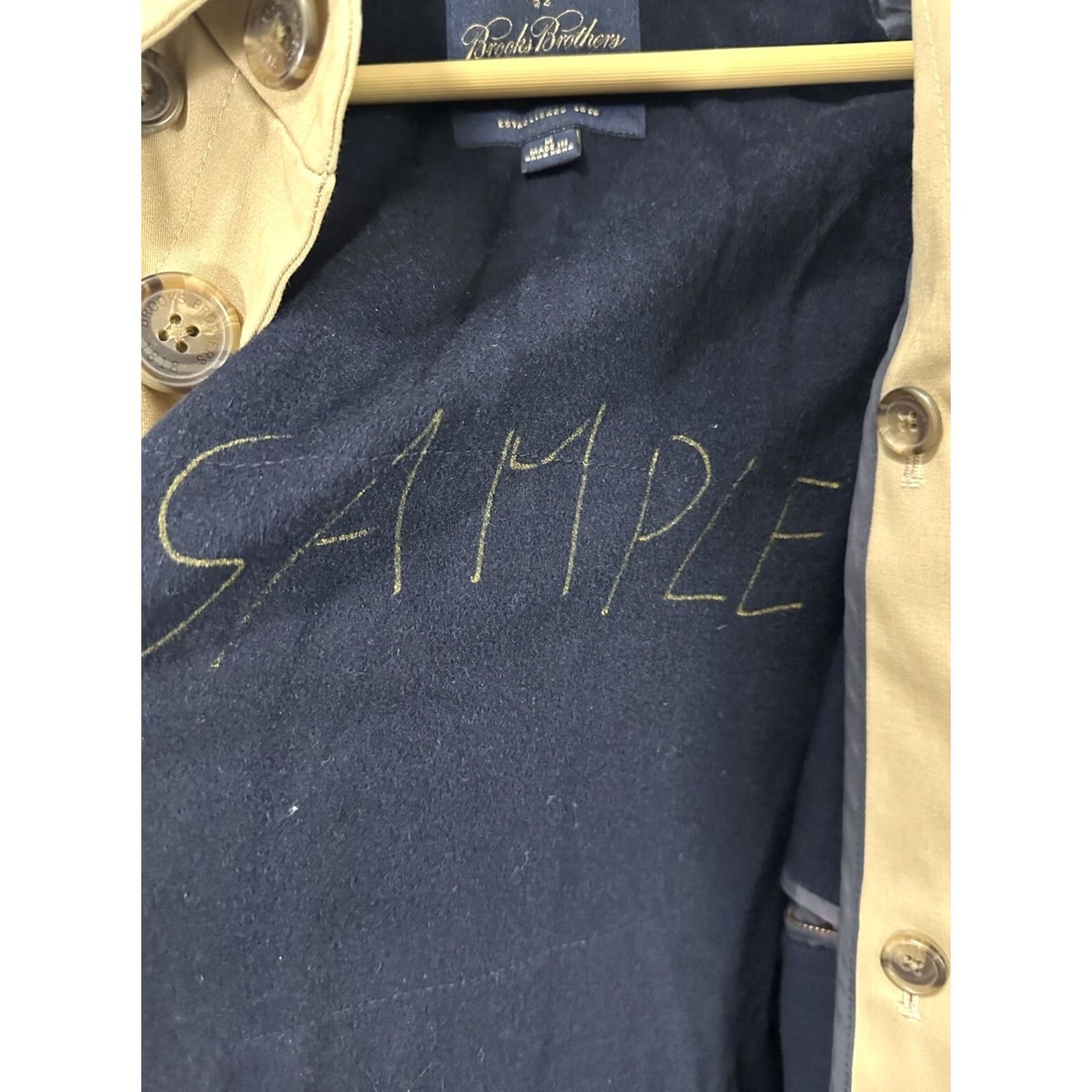 Brooks Brothers VTG Brooks Brothers Jacket Trench Wool Lined Size M Tan Car / Vintage Brooks Brothers Sample Removeable Wool Lined Brown Trench Car Jacket Size M Size US M / EU 48-50 / 2 - 4 Thumbnail