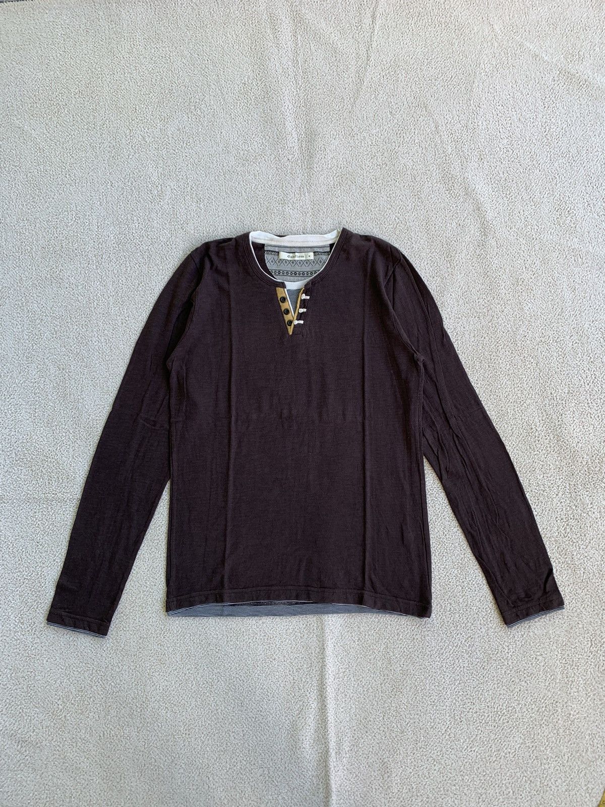 If Six Was Nine × Japanese Brand × Le Grande Bleu (L.G.B.) Japanese Confirm double layer Long sleeve Size US M / EU 48-50 / 2 - 1 Thumbnail