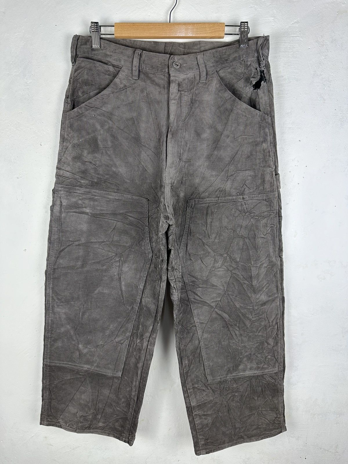 Japanese Brand Carpanter Conduroi Double Knee Vintage Baggy Carhatt Style Size US 31 - 5 Thumbnail