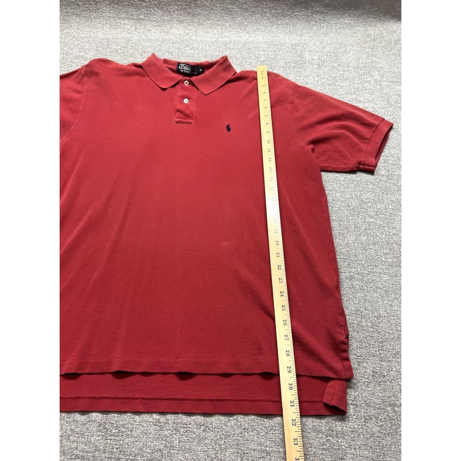 Polo Ralph Lauren Polo Ralph Lauren Polo Shirt Men XL Red Short Sleeve Pony Logo Vintage No Size US XL / EU 56 / 4 - 5 Thumbnail