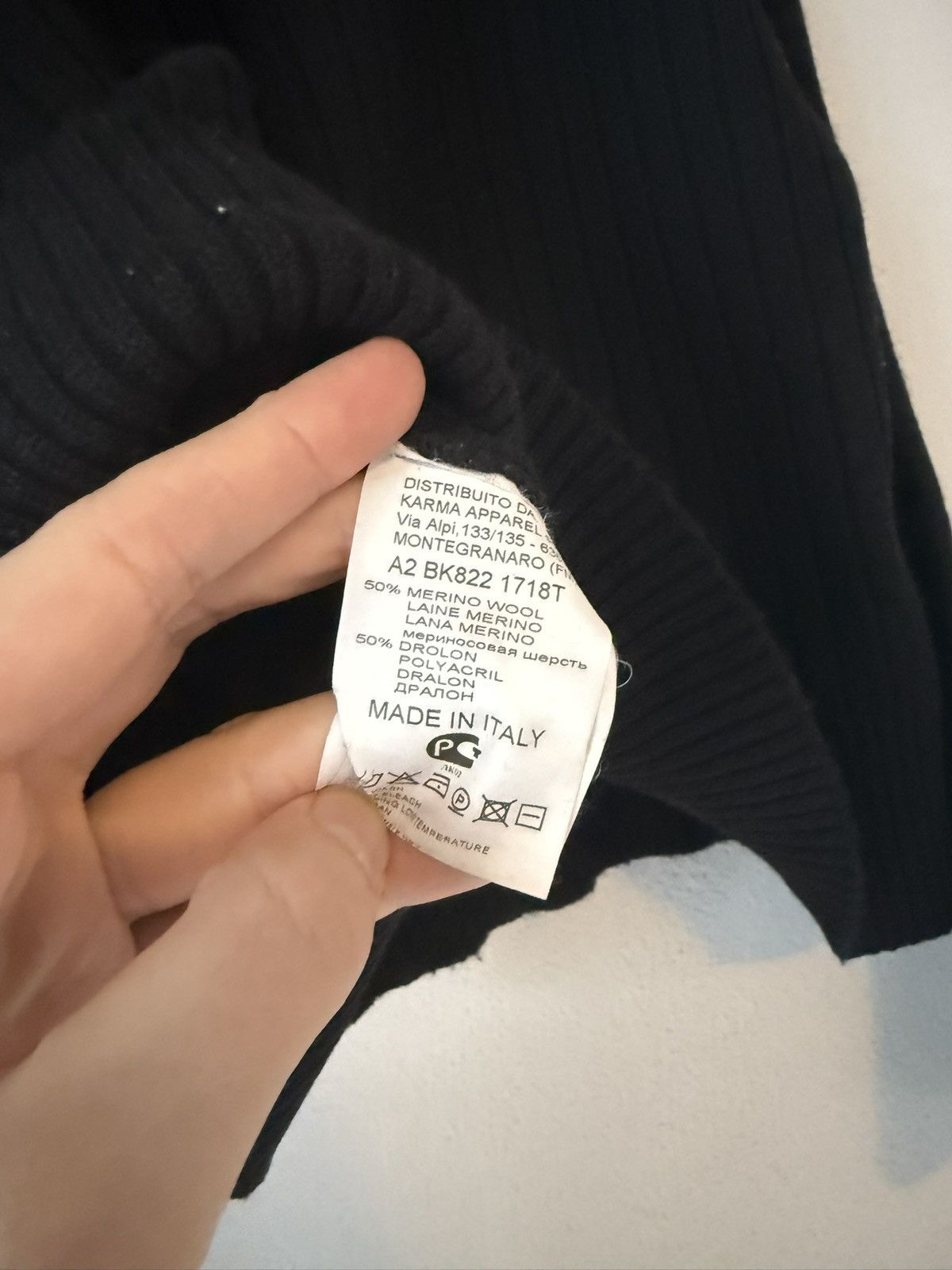 Dirk Bikkembergs Sculptural Ribbed Knit with High Collar Detail Size US L / EU 52-54 / 3 - 6 Thumbnail