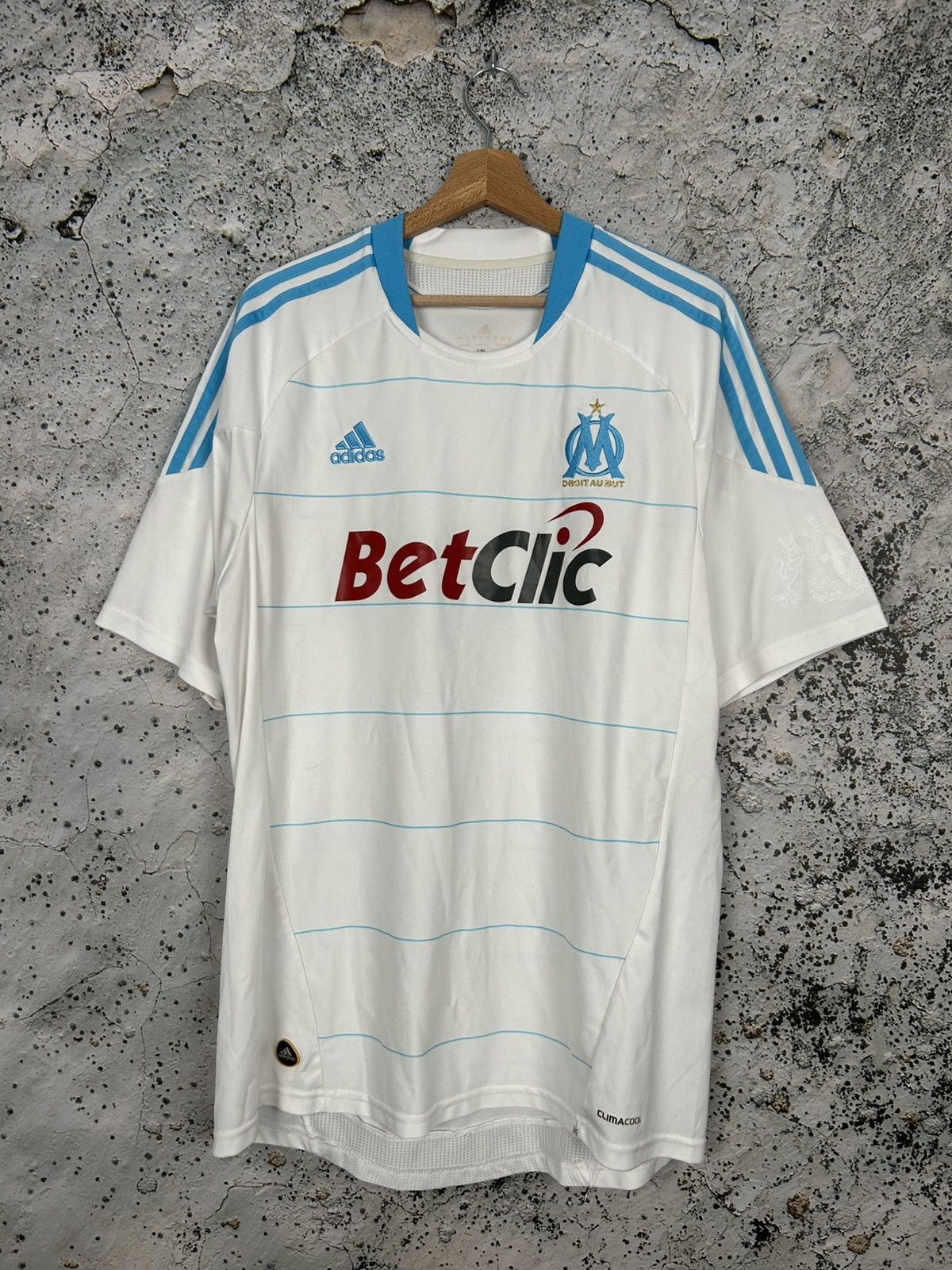 Vintage Olympique Marsylia Adidas Football Soccer Jersey