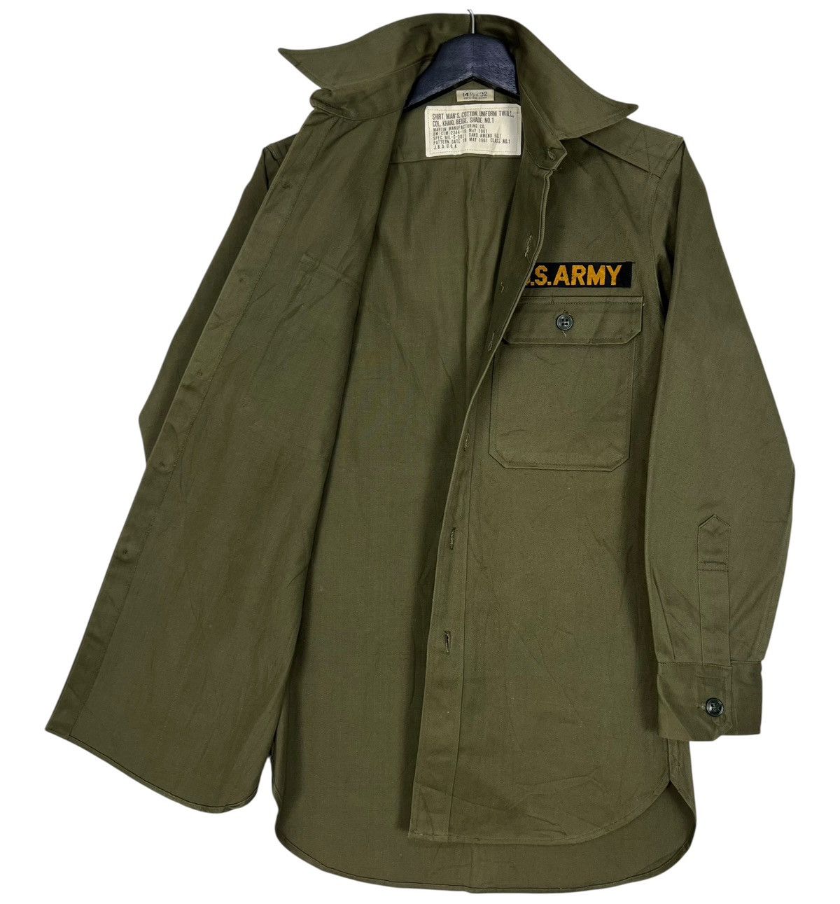 Vintage Vintage 60s US Army OG107 HBT Utility Shirt Size US S / EU 44-46 / 1 - 3 Thumbnail