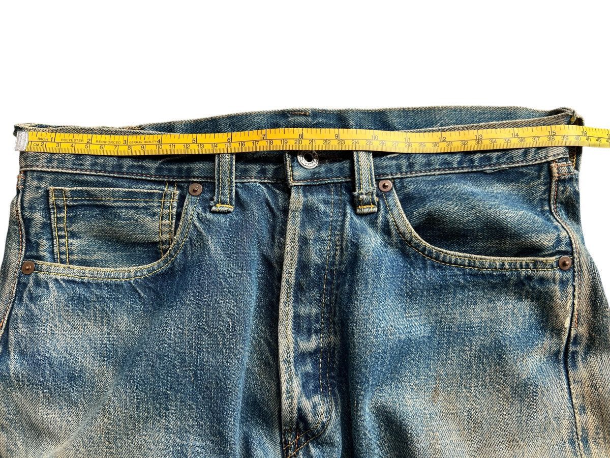 The Real McCoy's Vintage Mccoy Distressed Mudwash Denim Jeans 31x29 Size US 31 - 12 Thumbnail