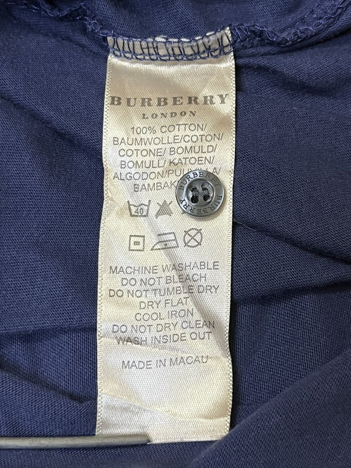 Burberry Nice🔥🔥BURBERRY BRIT dark blue polo shirts Size US M / EU 48-50 / 2 - 14 Thumbnail