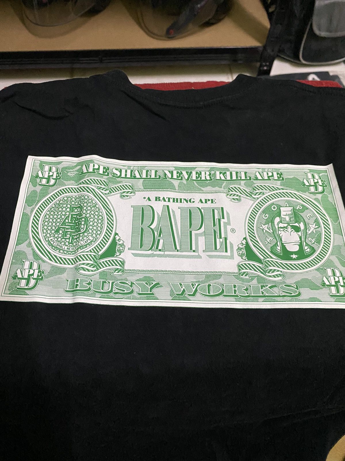 Bape A Bathing Ape BAPE Dollar Bill Tee Size US S / EU 44-46 / 1 - 4 Thumbnail