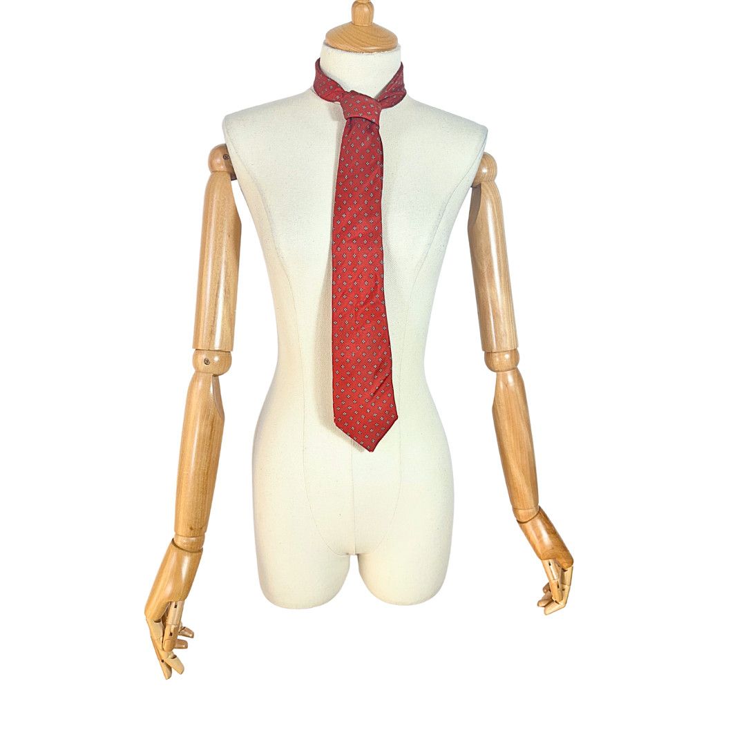 Yves Saint Laurent YSL printed silk necktie Size ONE SIZE - 1 Thumbnail