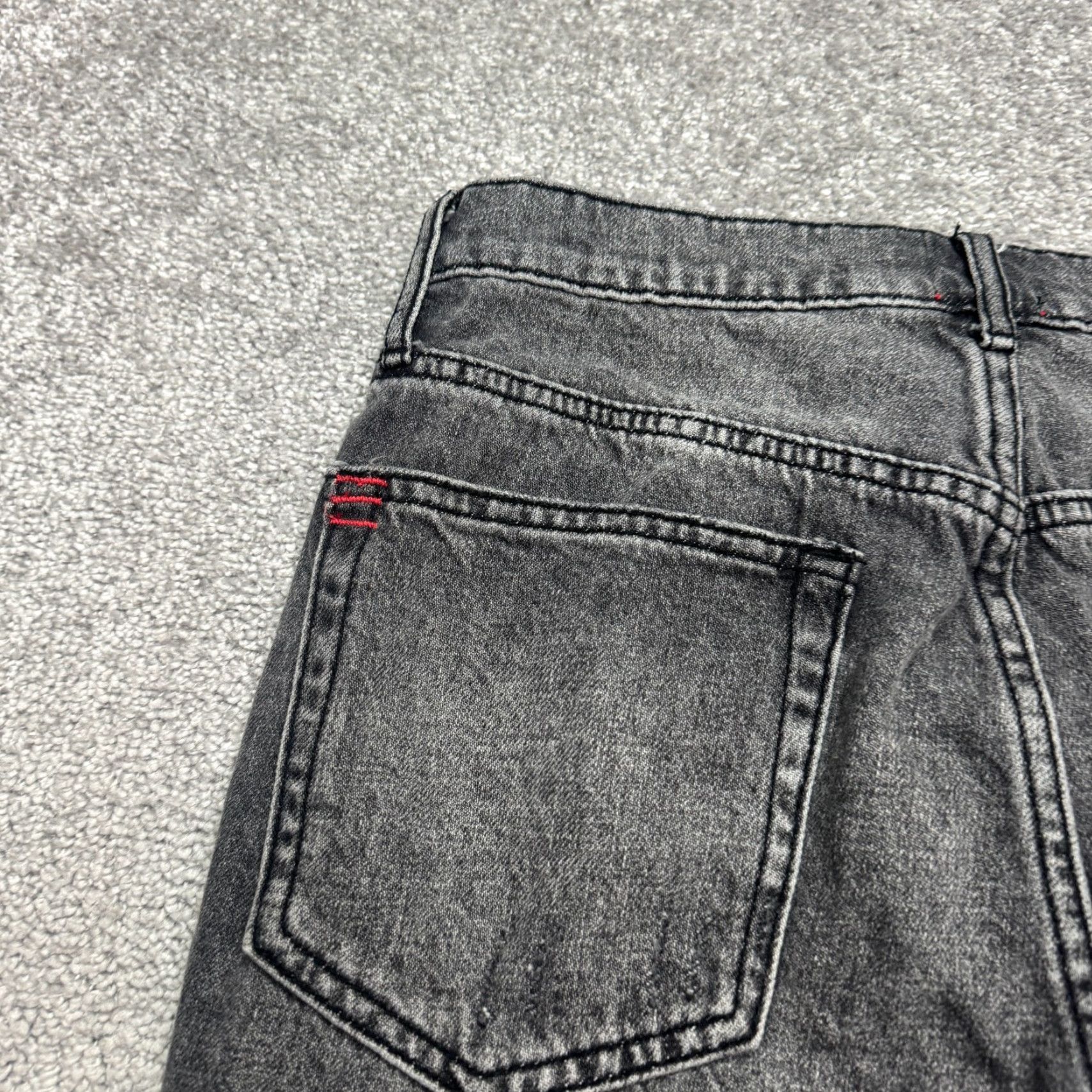 Urban Outfitters BDG Urban Outfitters Button Fly Slim Fit Denim Jeans Womens 28 Black Distressed Vintage No Size 28" / US 6 / IT 42 - 5 Thumbnail