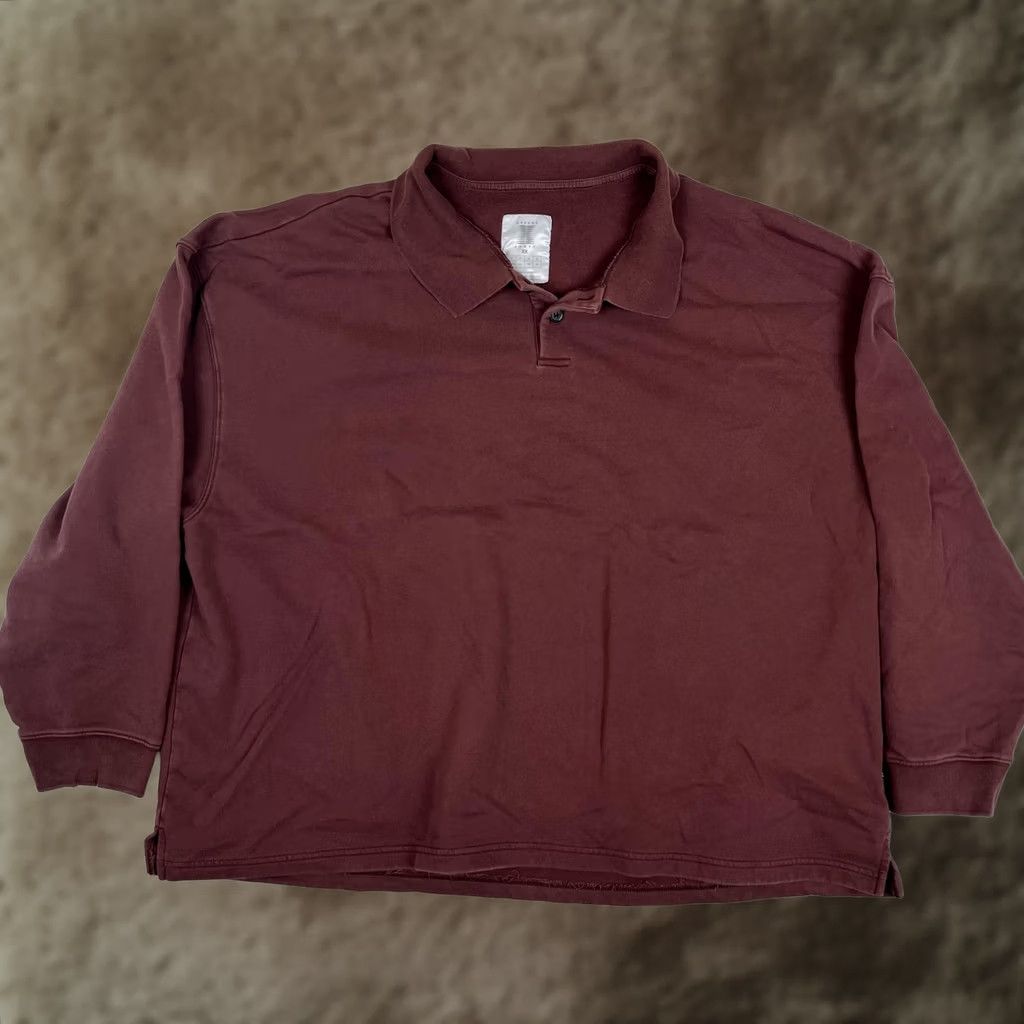 Vintage Savage X Fenty Polo Shirt 2XL Red Long Sleeve Cotton Blend Pullover Womens Size XXL / US 16-18 / IT 52-54 - 1 Thumbnail