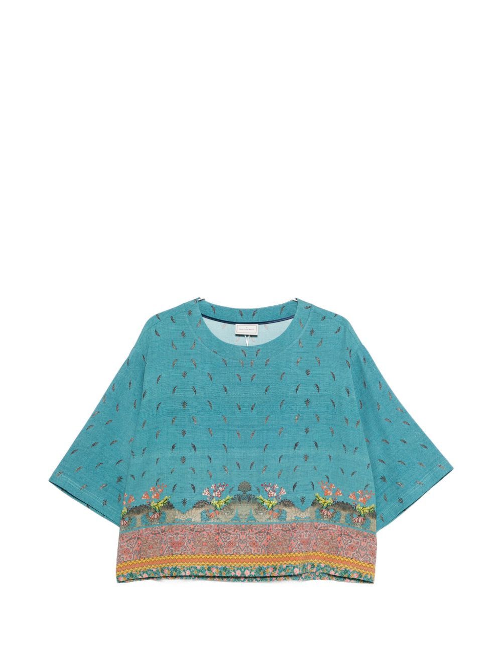 PRINTED SILK BLOUSE