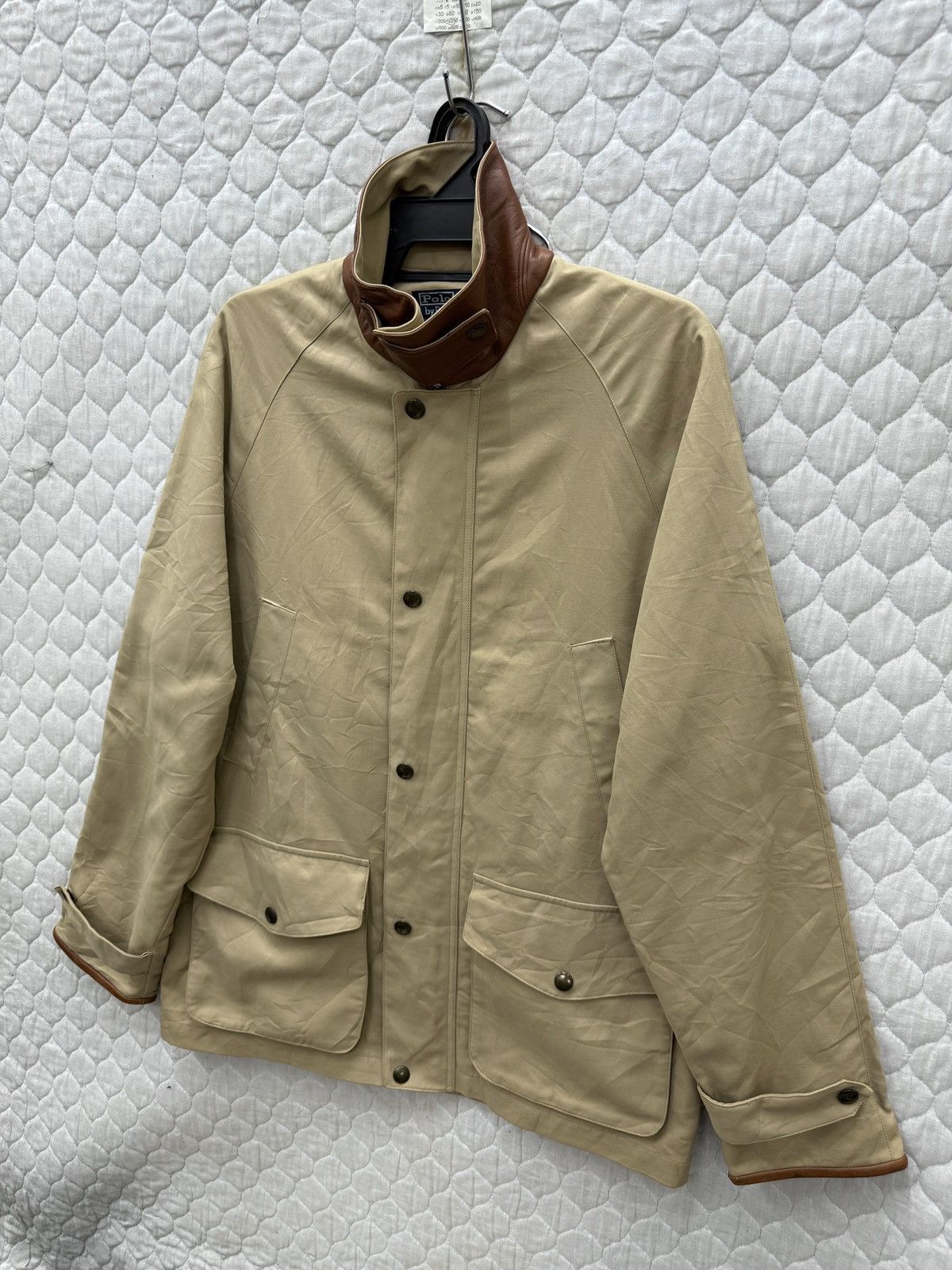 Polo Ralph Lauren 🔥🔥🔥ARCHIVE VTG POLO RALPH LAUREN LEATHER TRIM JACKET Size US M / EU 48-50 / 2 - 2 Thumbnail