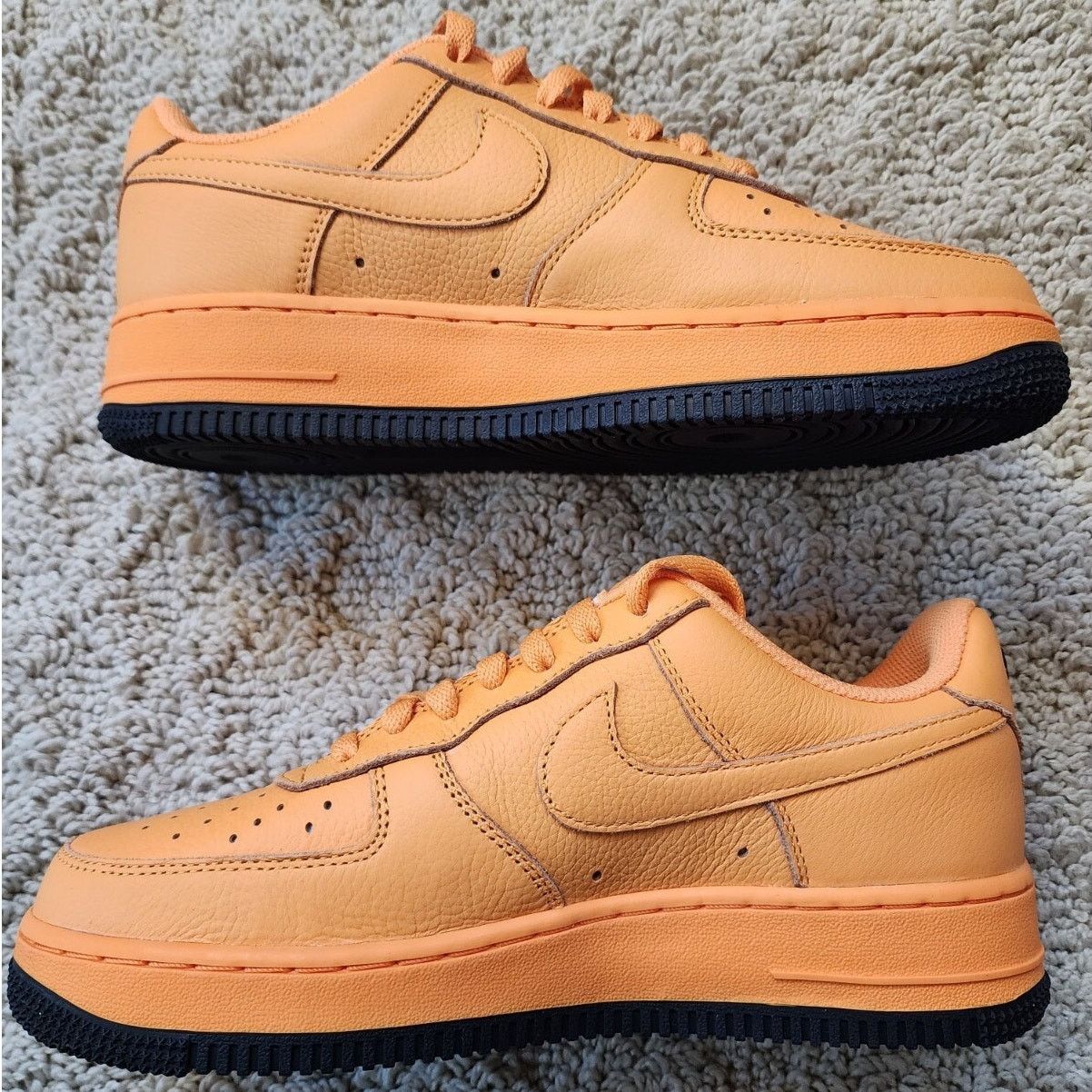 Nike Wmns Nike By You Air Force 1 Low Orange Black Brand New Sz 8 Size US 8 / IT 38 - 3 Thumbnail