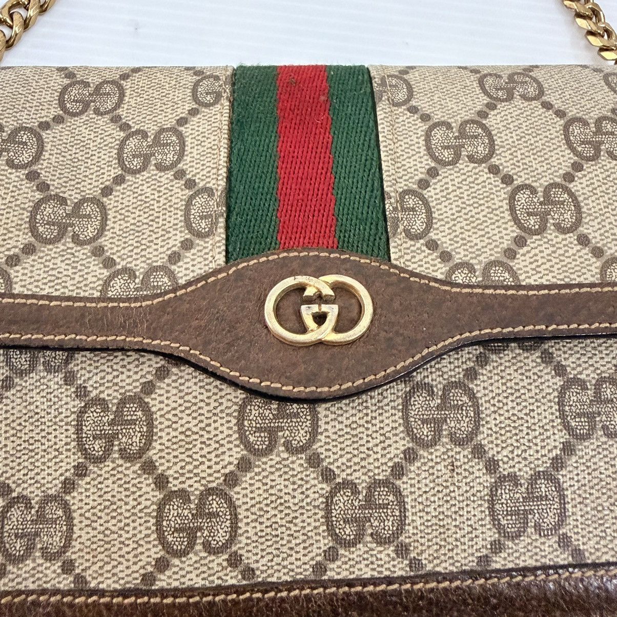 Gucci Gucci Monogram Vintage Clutch Chain Pochette Bag Size ONE SIZE - 5 Thumbnail