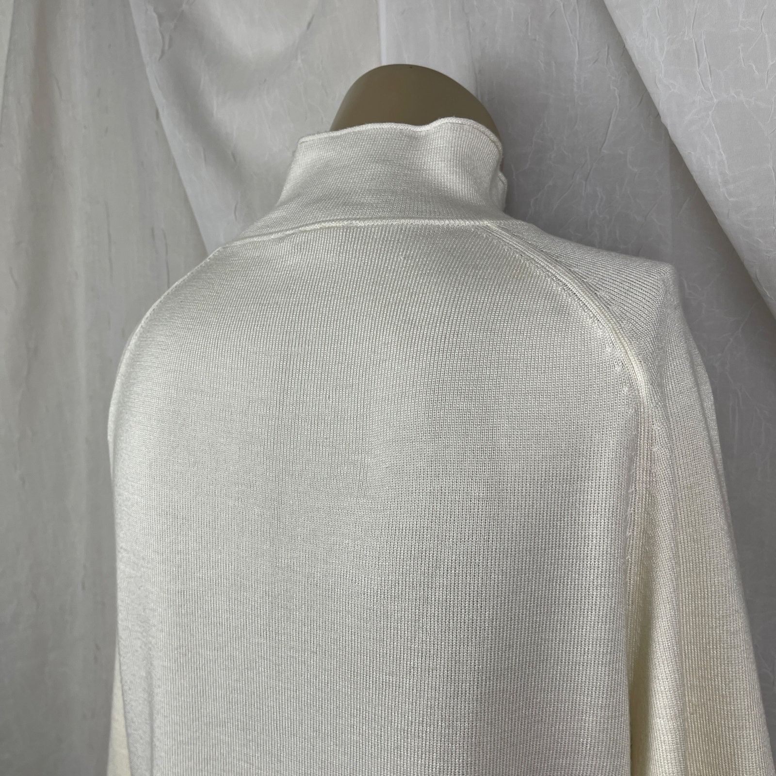 Vintage VTG Y2K Caslon Cream Sweater Mock Turtle Neck Cozy Scandi Size M / US 6-8 / IT 42-44 - 12 Thumbnail