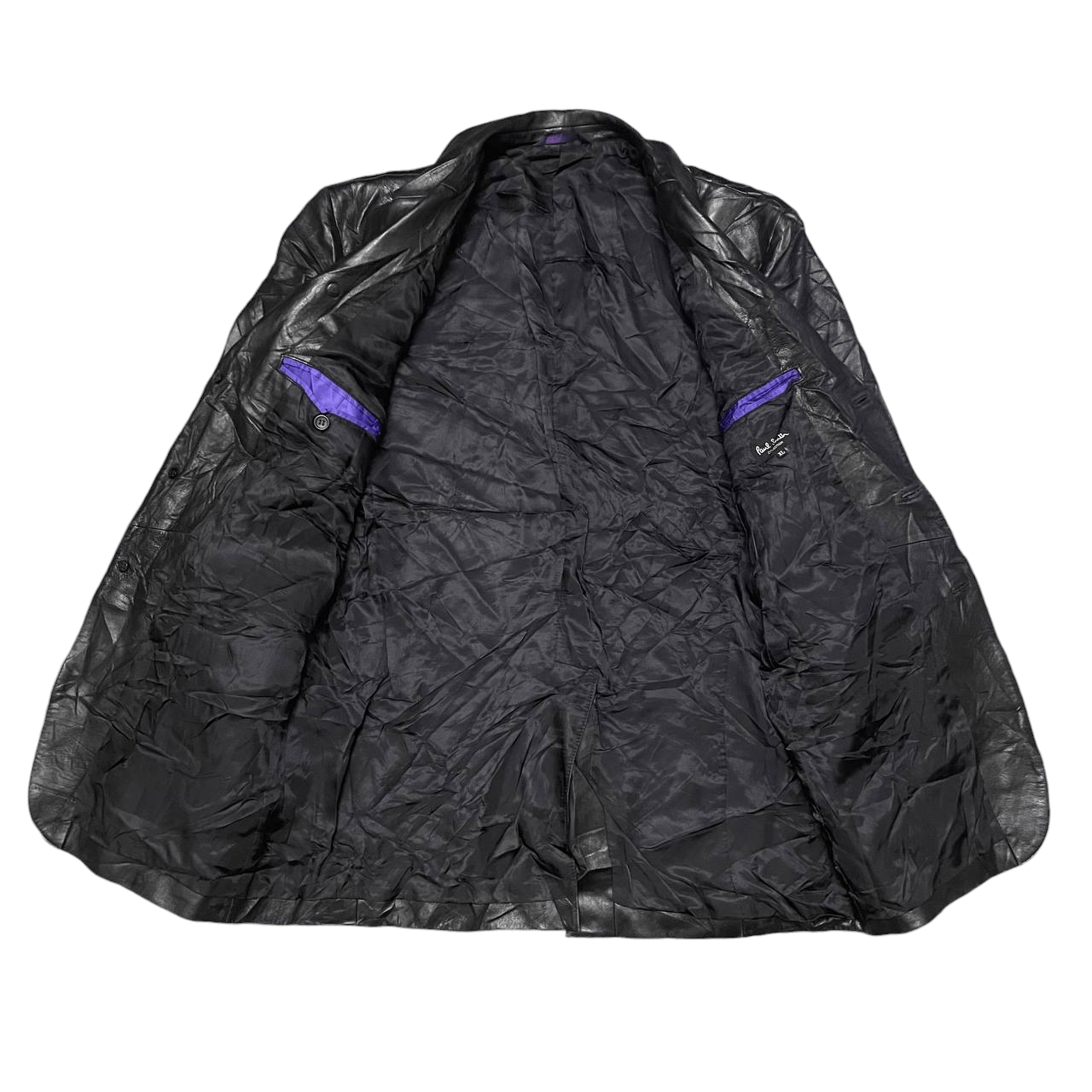 Paul Smith Vintage Paul Smith Collection Leather Jacket Black Size US XL / EU 56 / 4 - 5 Thumbnail